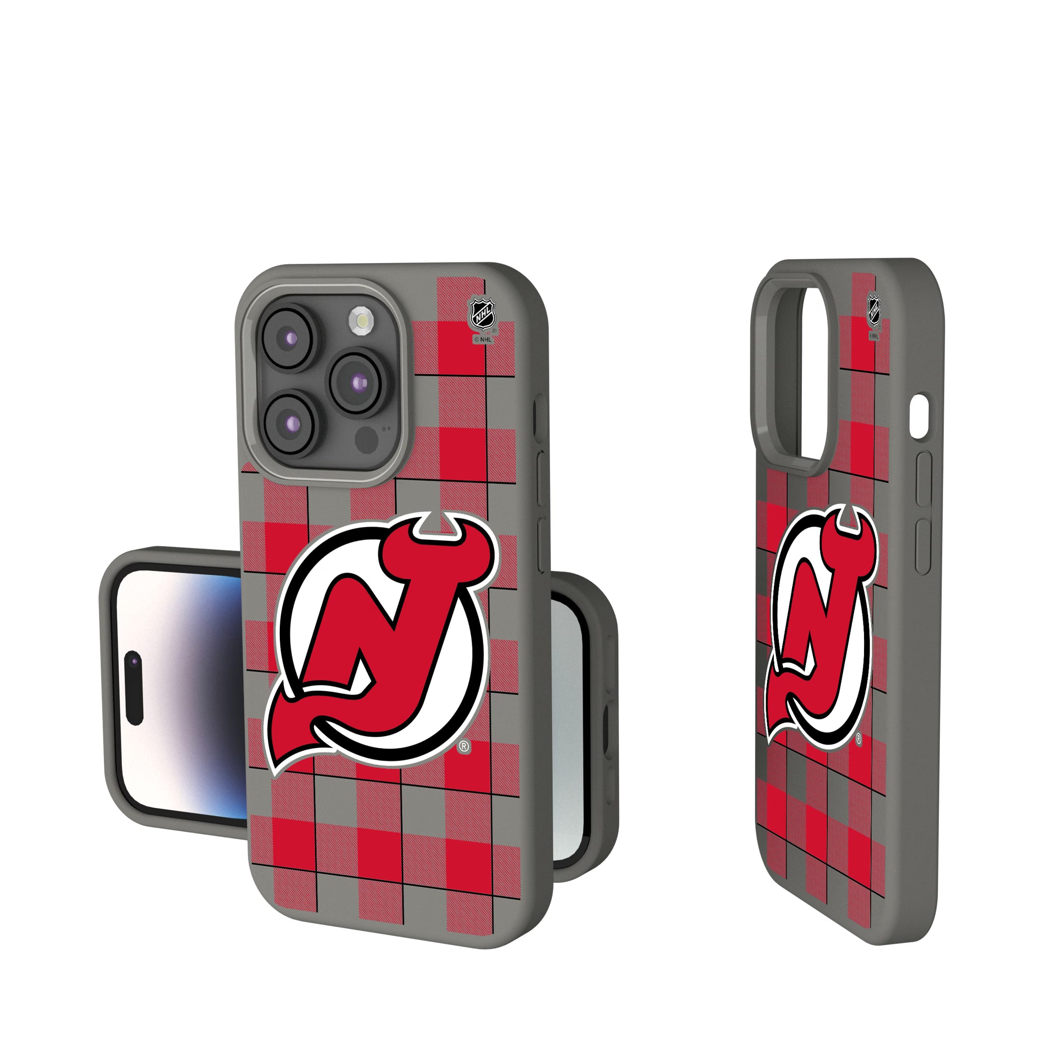 New Jersey Devils Plaid iPhone Soft Touch Phone Case for Apple iPhone