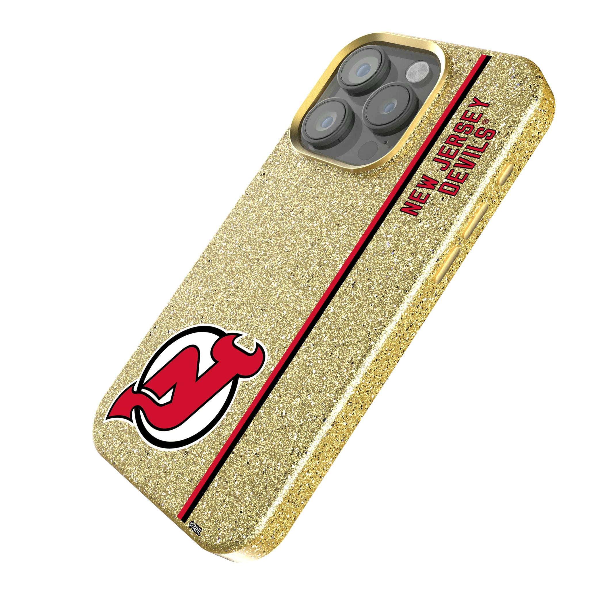 New Jersey Devils Sidebar iPhone Bling Phone Case for Apple iPhone - Isometric View