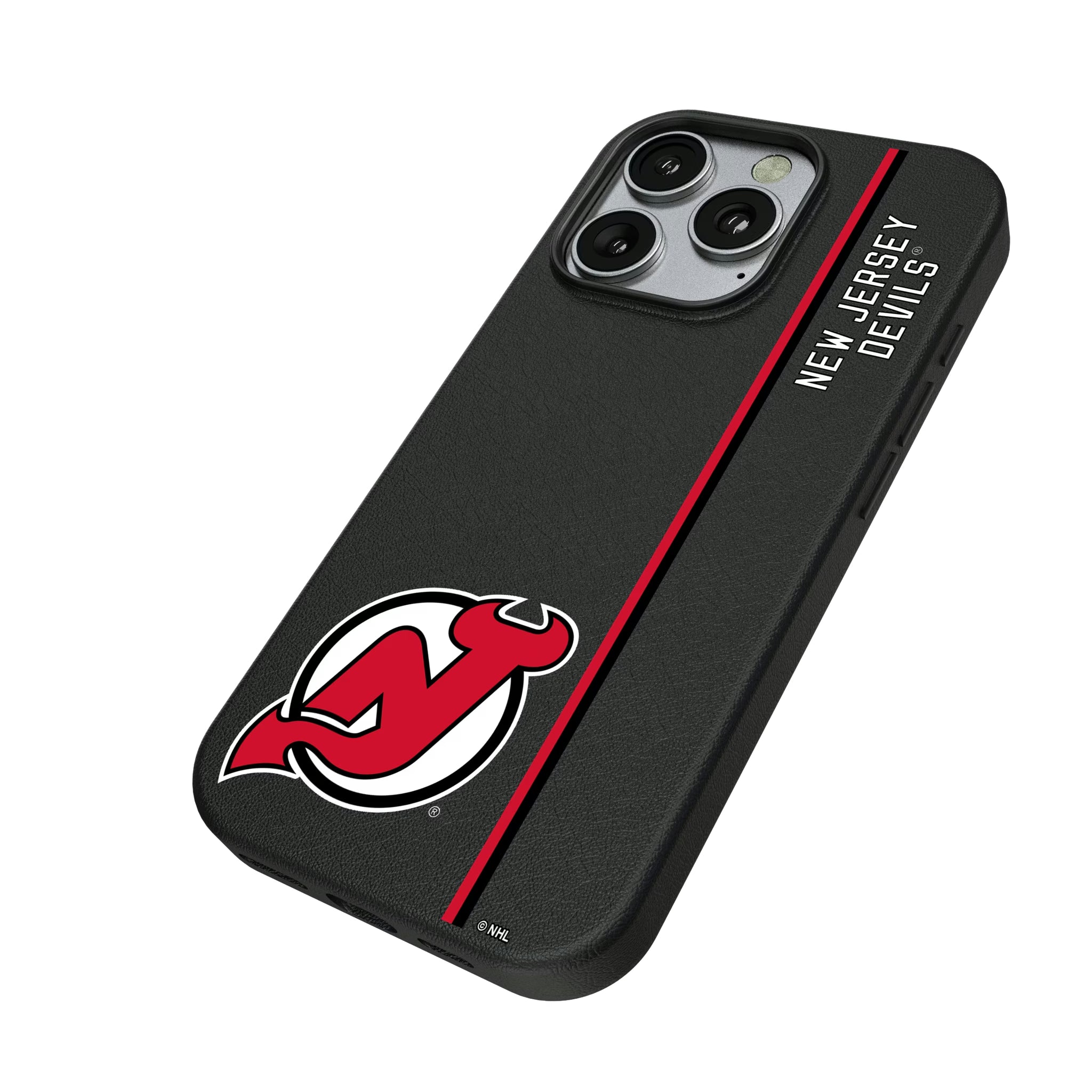 New Jersey Devils Sidebar iPhone MagSafe Compatible Phone Case for Apple iPhone - Isometric View