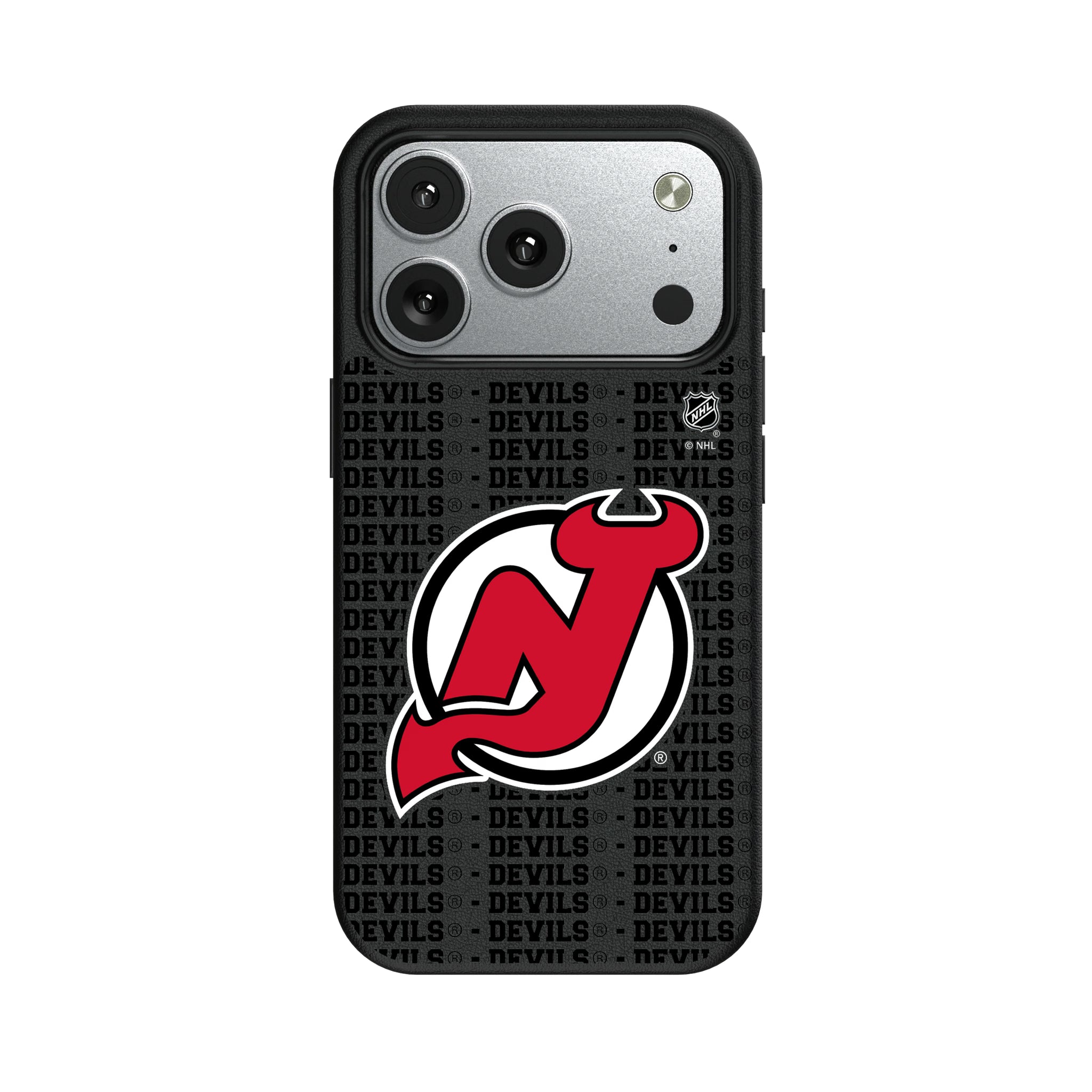 New Jersey Devils Text Backdrop iPhone MagSafe Compatible Phone Case for Apple iPhone#Device_iPhone 17 Pro