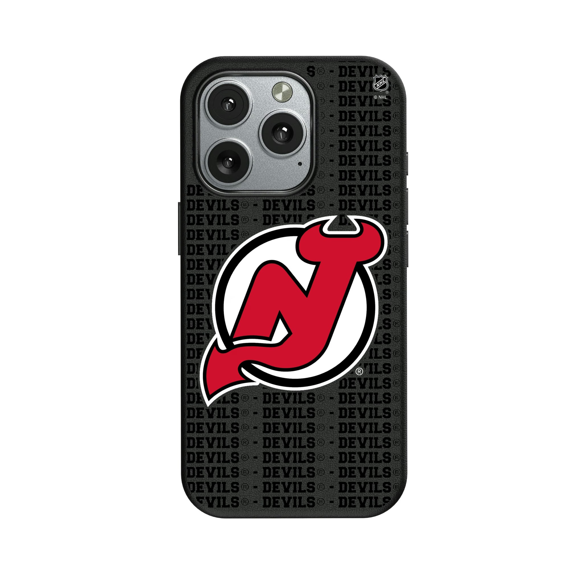 New Jersey Devils Text Backdrop iPhone MagSafe Compatible Phone Case for Apple iPhone