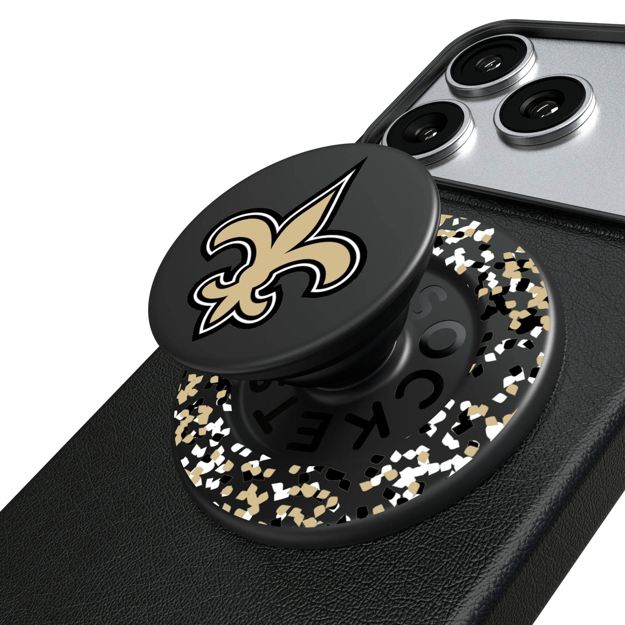 New Orleans Saints Confetti Popsockets Round Magnetic