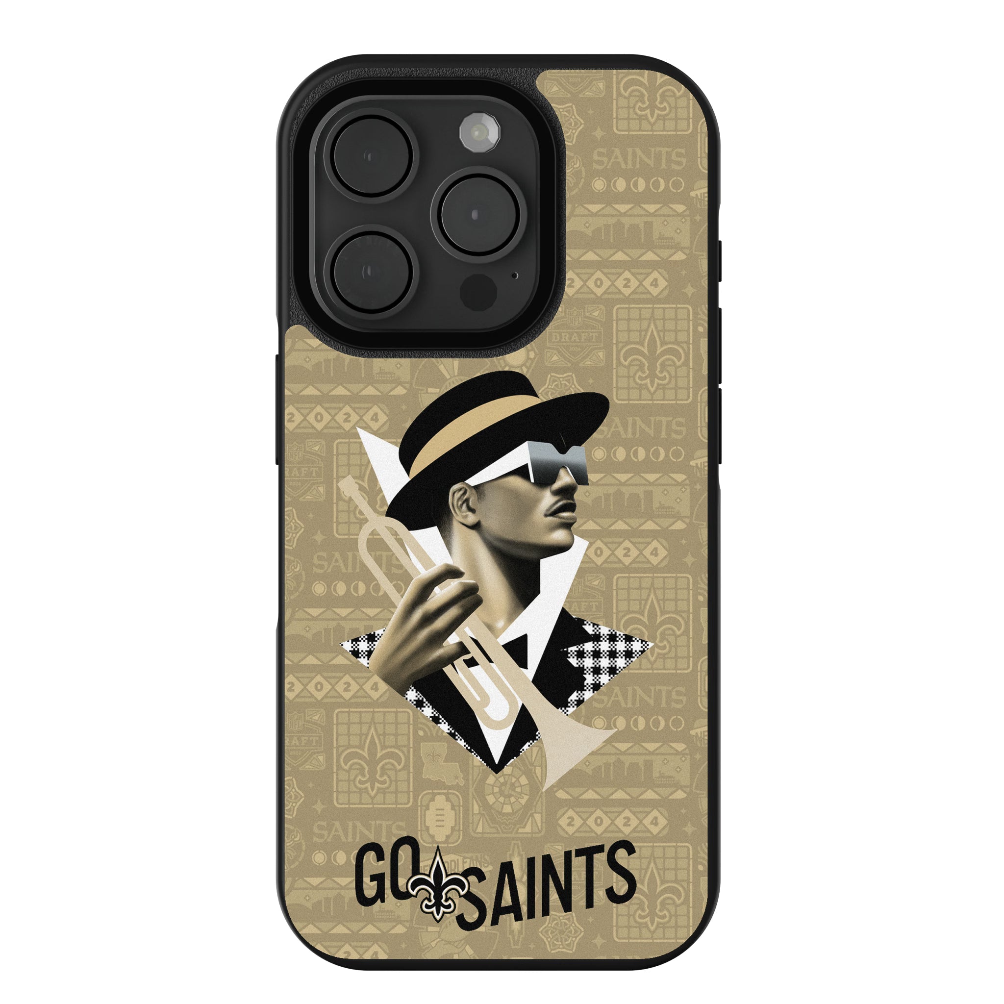 New Orleans Saints Deco iPhone Bump Phone Case for Apple iPhone
