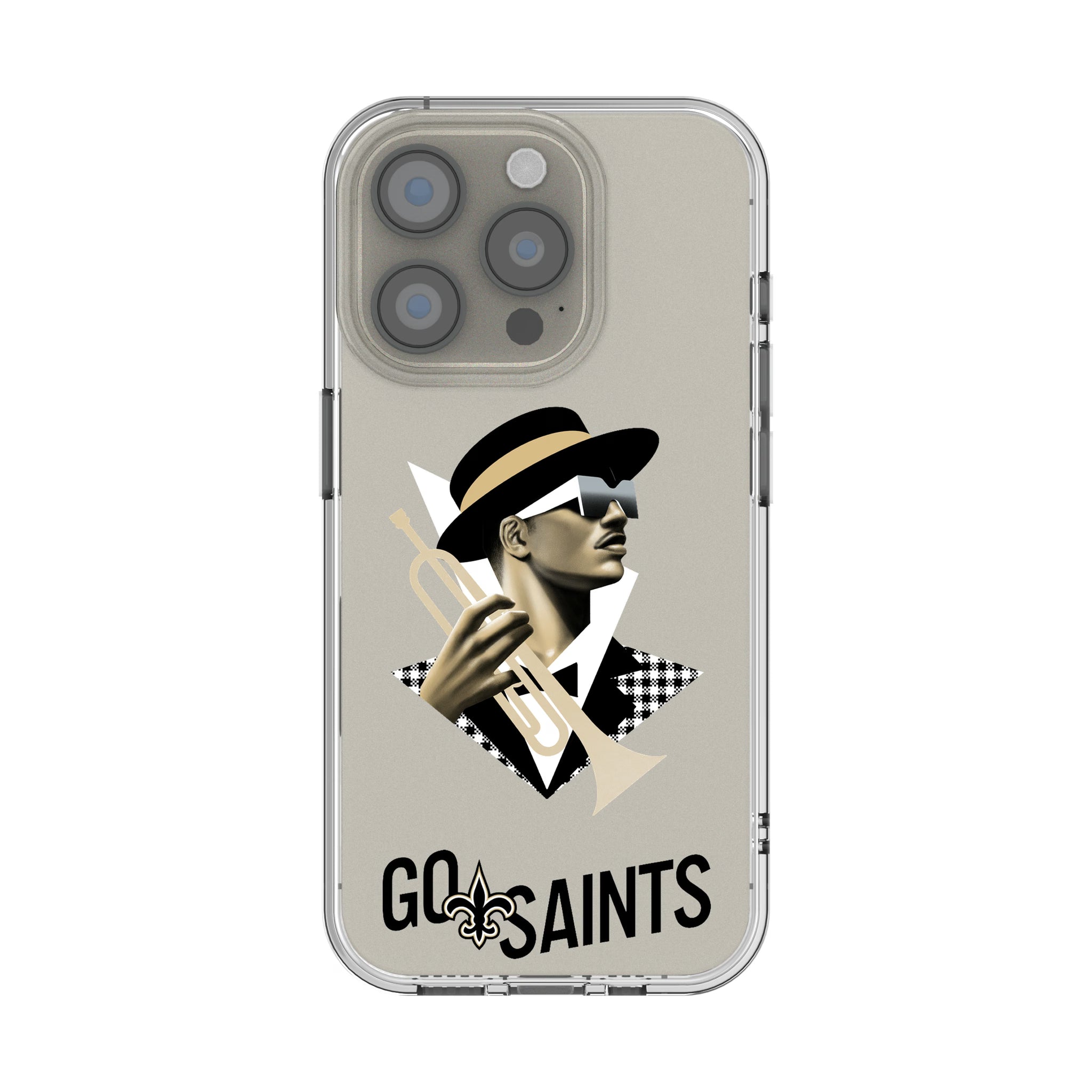 New Orleans Saints Deco iPhone Clear Phone Case for Apple iPhone