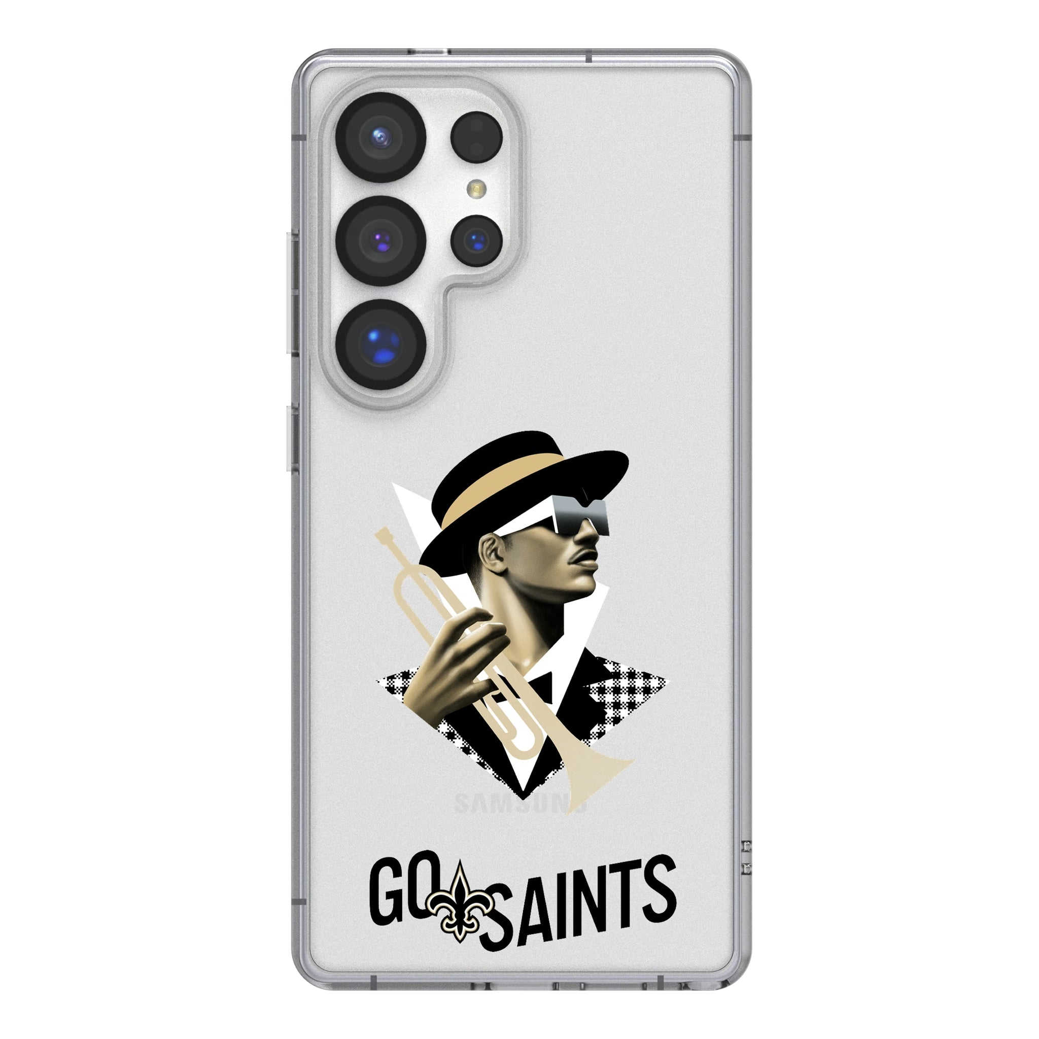 New Orleans Saints Deco Galaxy Clear Phone Case for Samsung Galaxy