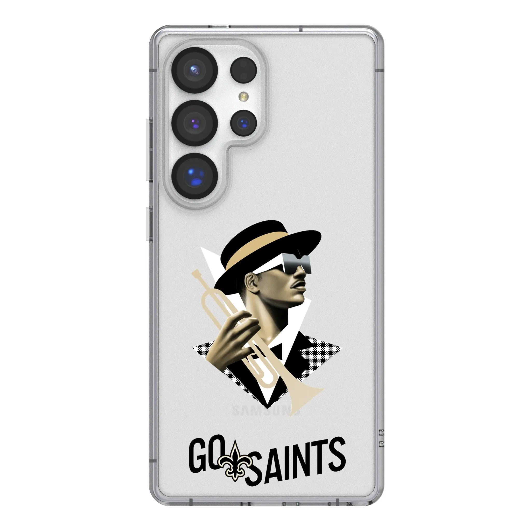 New Orleans Saints Deco Galaxy Clear Phone Case for Samsung Galaxy#Device_Galaxy S25 Ultra