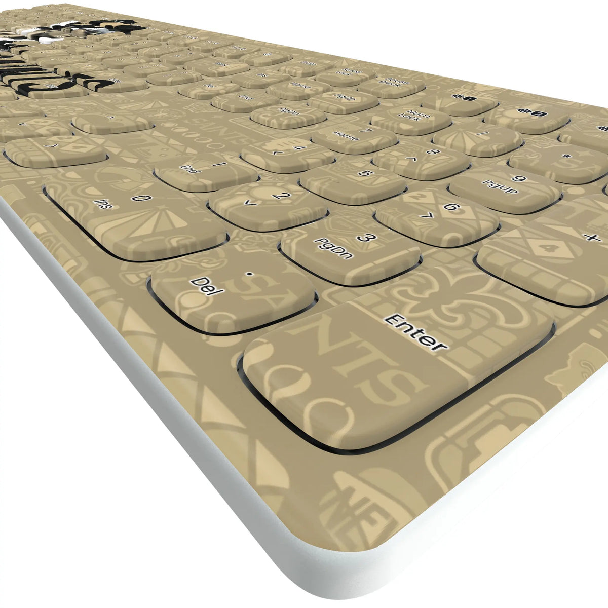 New Orleans Saints Deco KKB605 Curved Wireless Keyboard - Detail