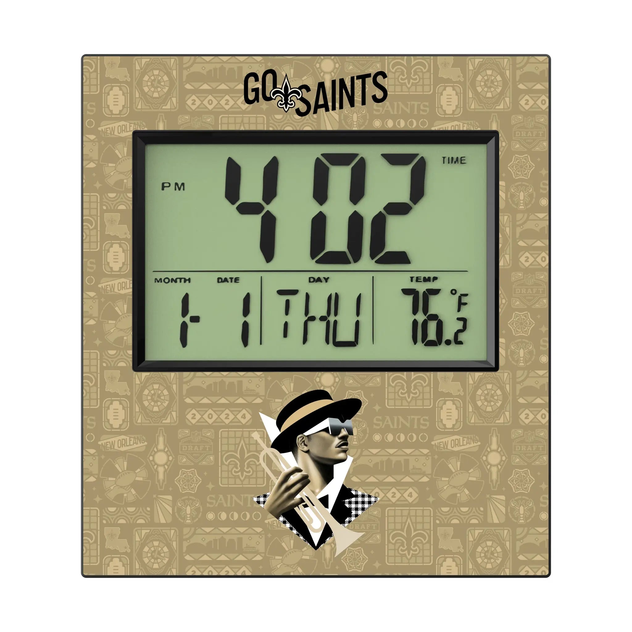 New Orleans Saints Deco Wall Clock