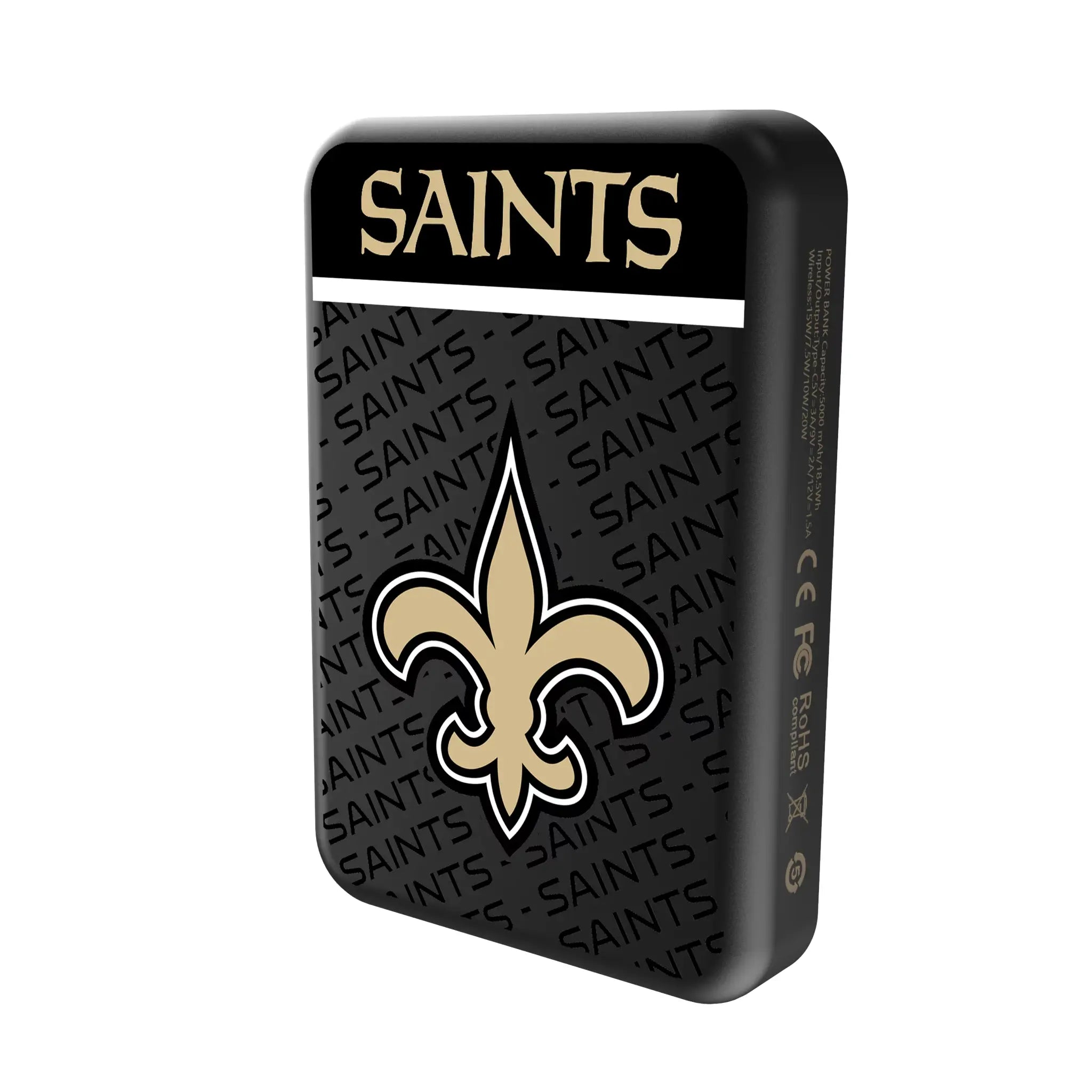 New Orleans Saints Endzone Plus Wireless Mag Power Bank