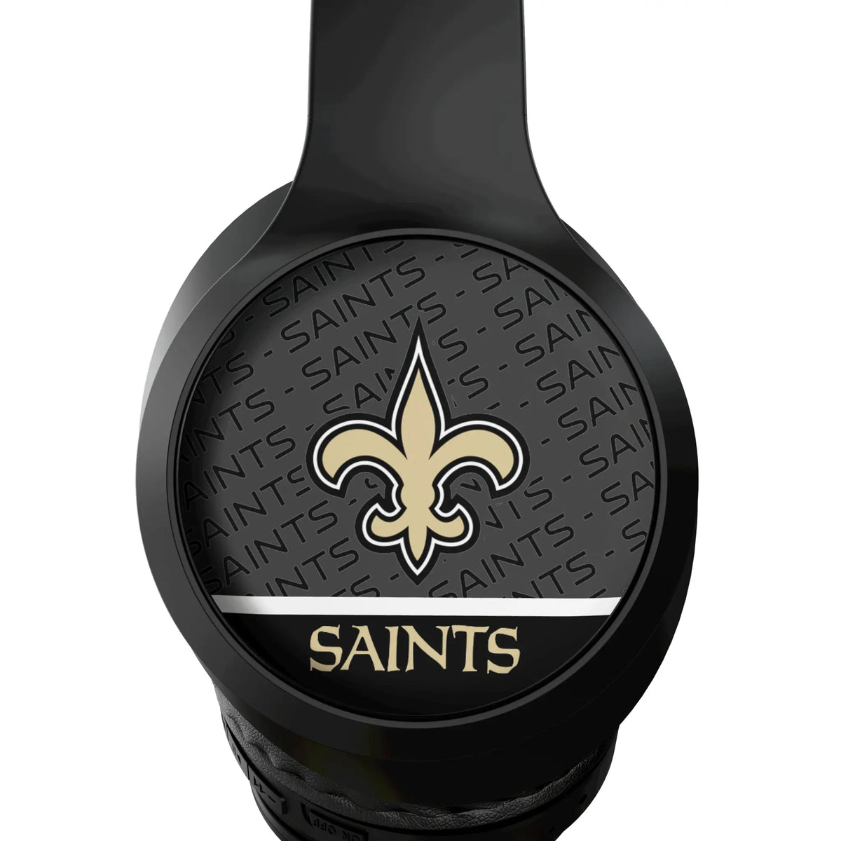 New Orleans Saints Endzone Plus Wireless Over-Ear Headphones With Case - Detail