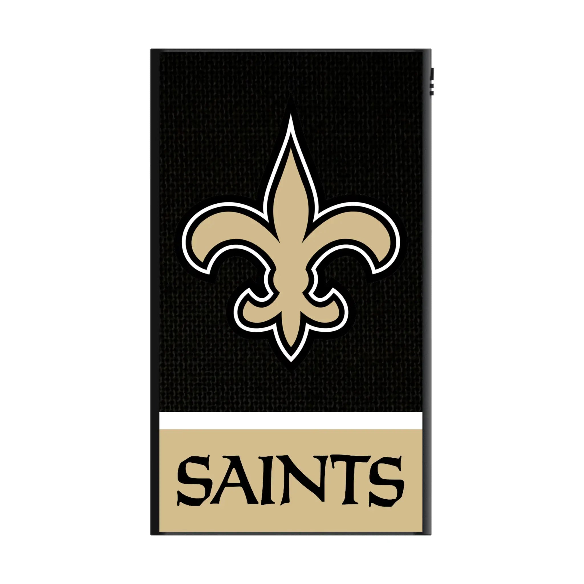 New Orleans Saints Endzone Solid 5000mAh Flat Power Bank