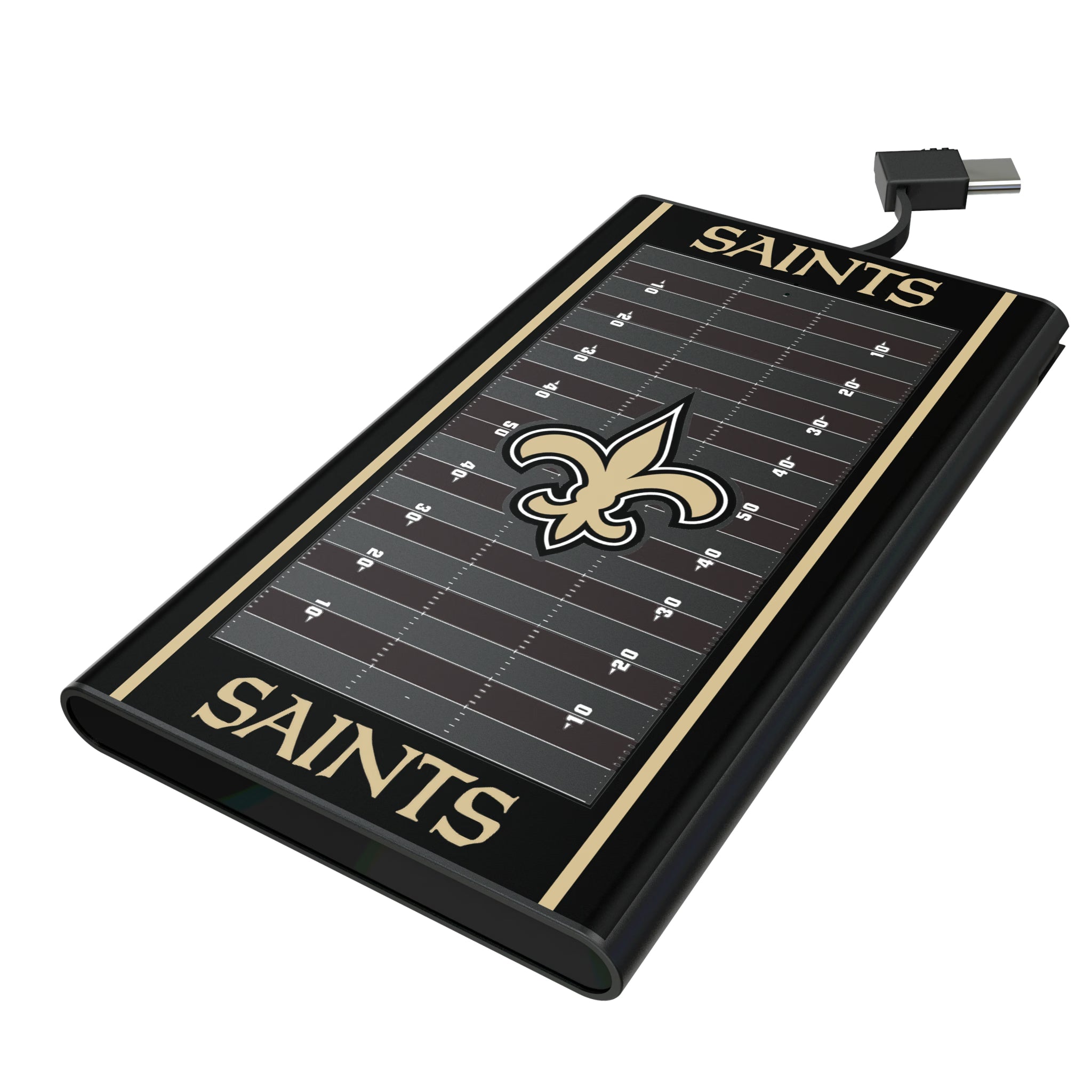 New Orleans Saints Field 5000mAh Flat Powerbank