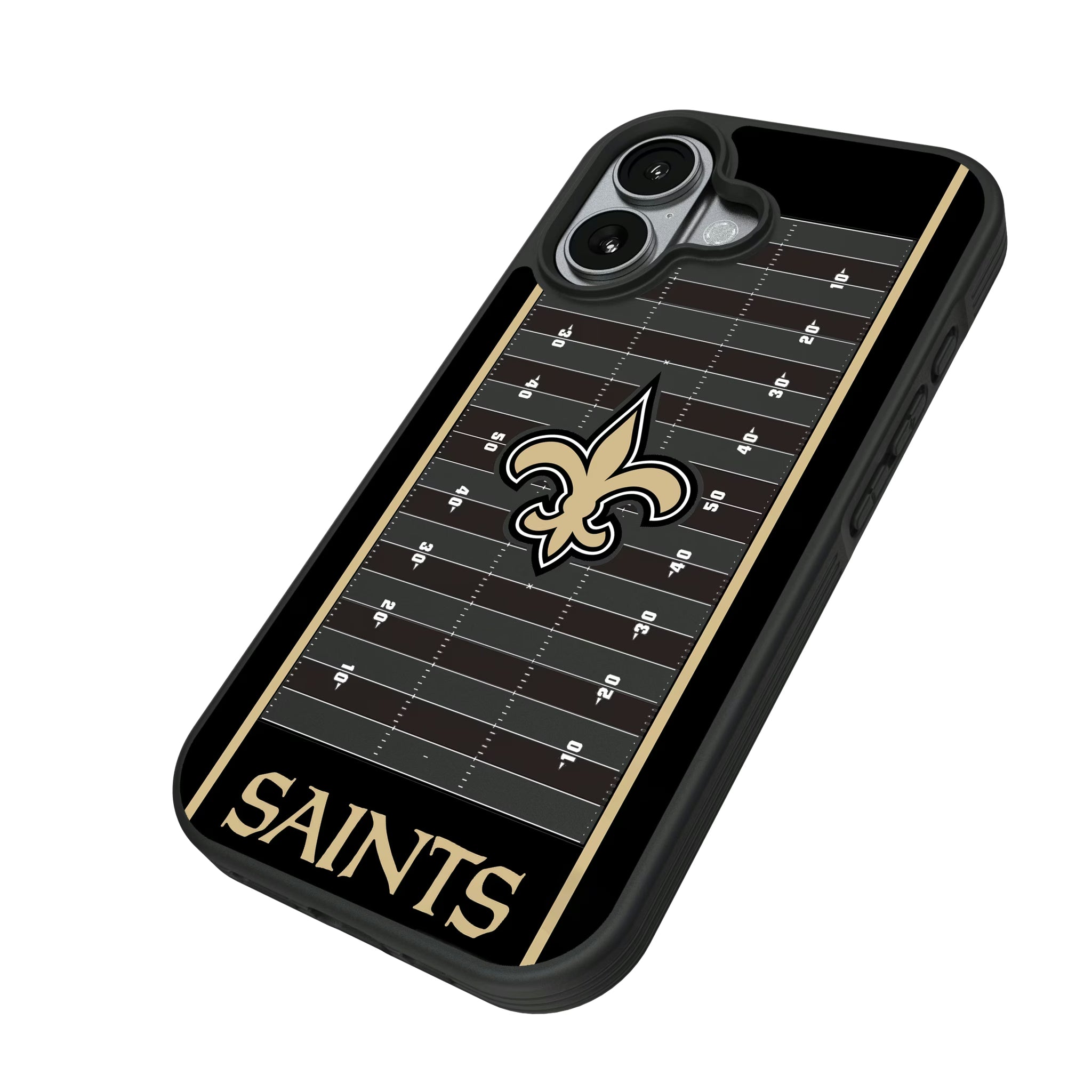 New Orleans Saints Field iPhone Bump Phone Case for Apple iPhone - Isometric View#Device_iPhone 17