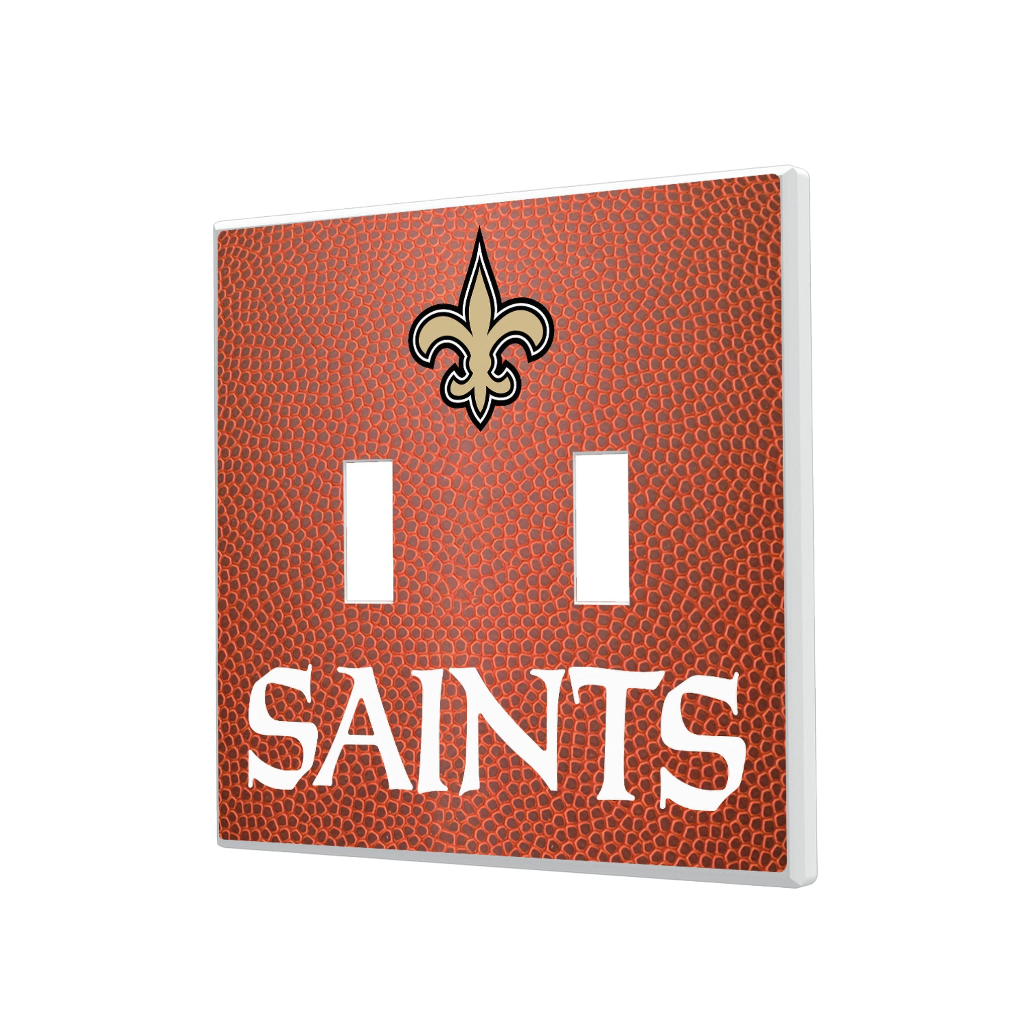 New Orleans Saints Football Hidden-Screw Light Switch Plate#Style_Double Toggle
