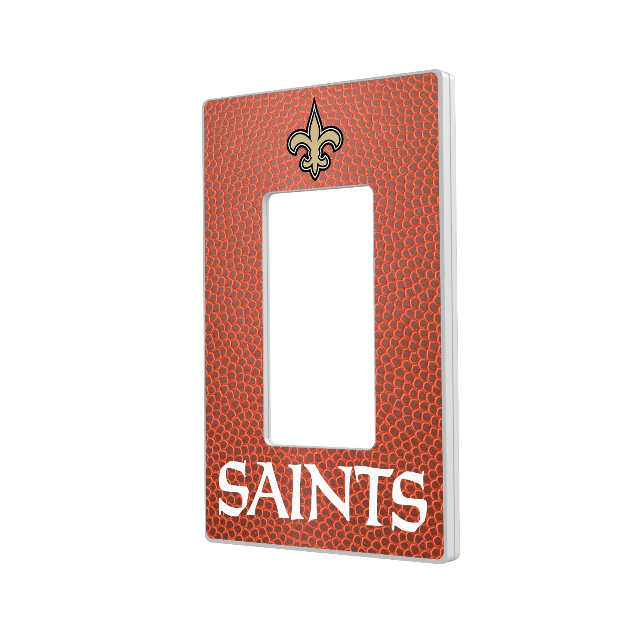 New Orleans Saints Football Hidden-Screw Light Switch Plate#Style_Single Rocker