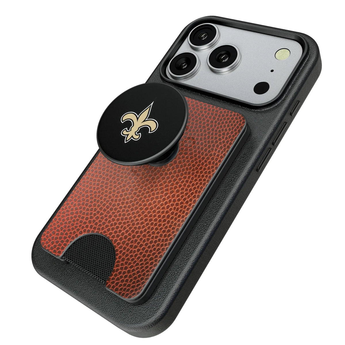 New Orleans Saints Football Popsockets Wallet Magnetic - Isometric View