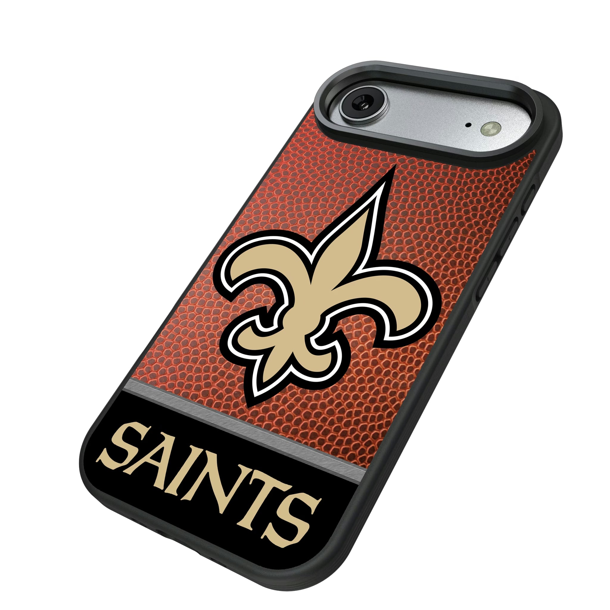 New Orleans Saints Football Wordmark iPhone Bump Phone Case for Apple iPhone - Isometric View#Device_iPhone Air