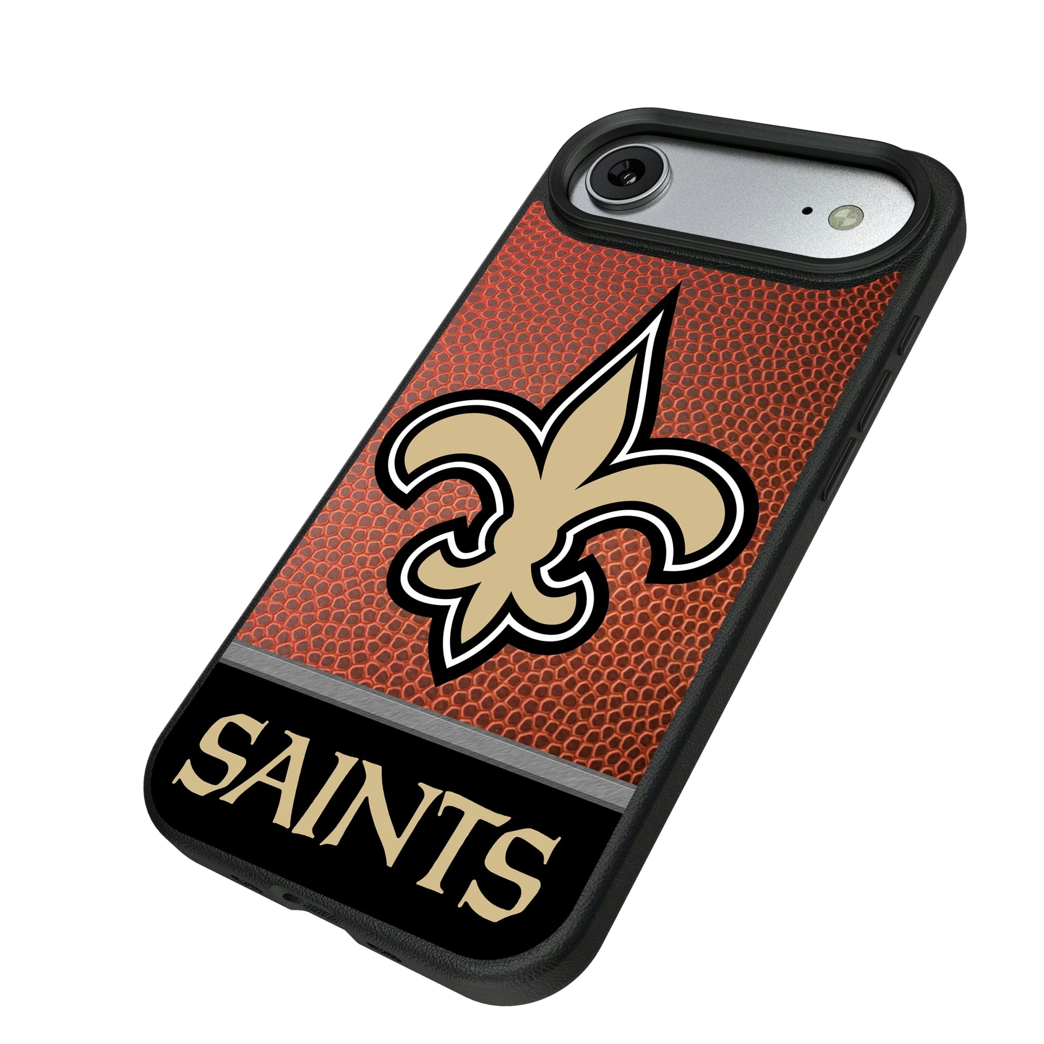 New Orleans Saints Football Wordmark iPhone MagSafe Compatible Phone Case for Apple iPhone - Isometric View#Device_iPhone Air