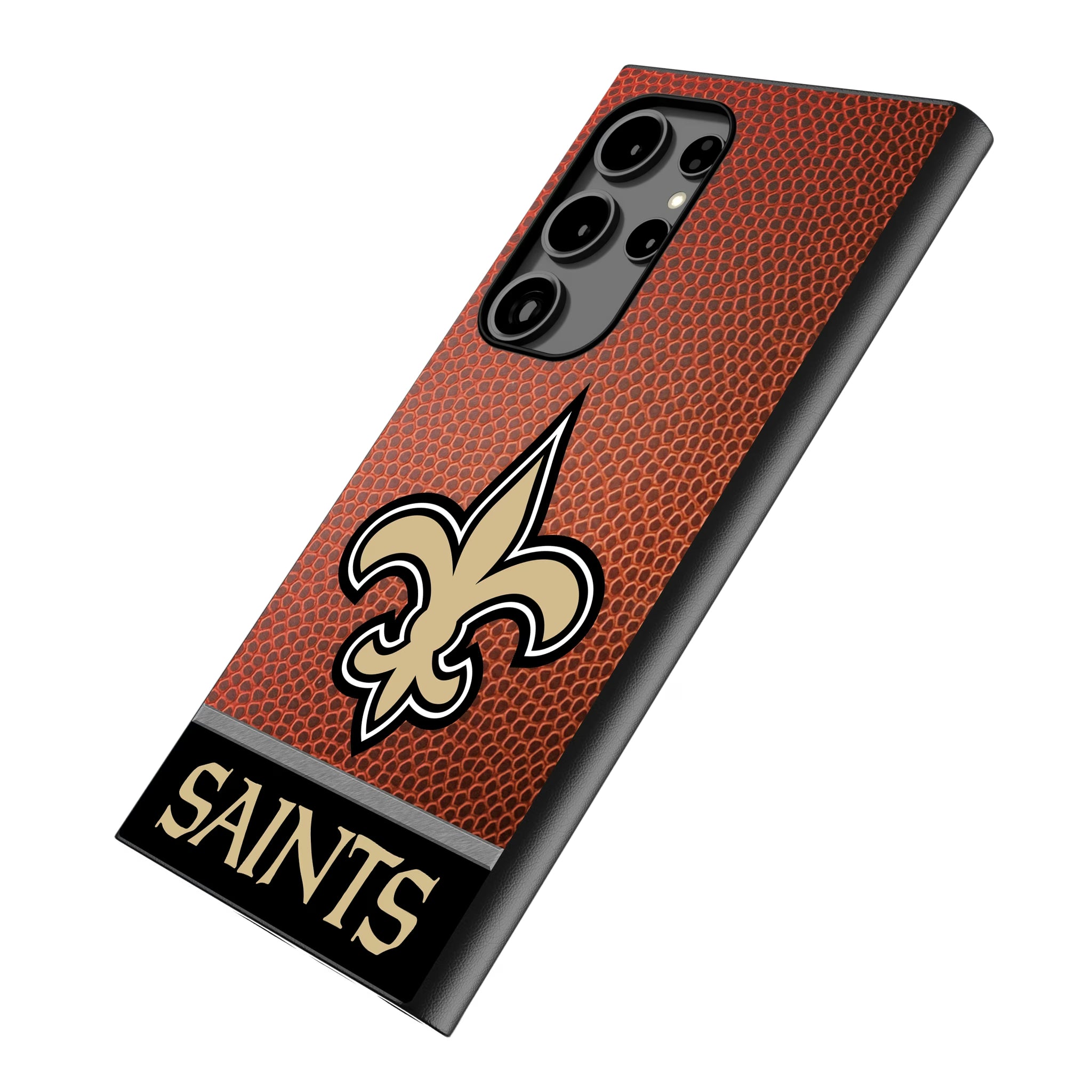 New Orleans Saints Football Wordmark Galaxy MagSafe Compatible Phone Case for Samsung Galaxy - Isometric View