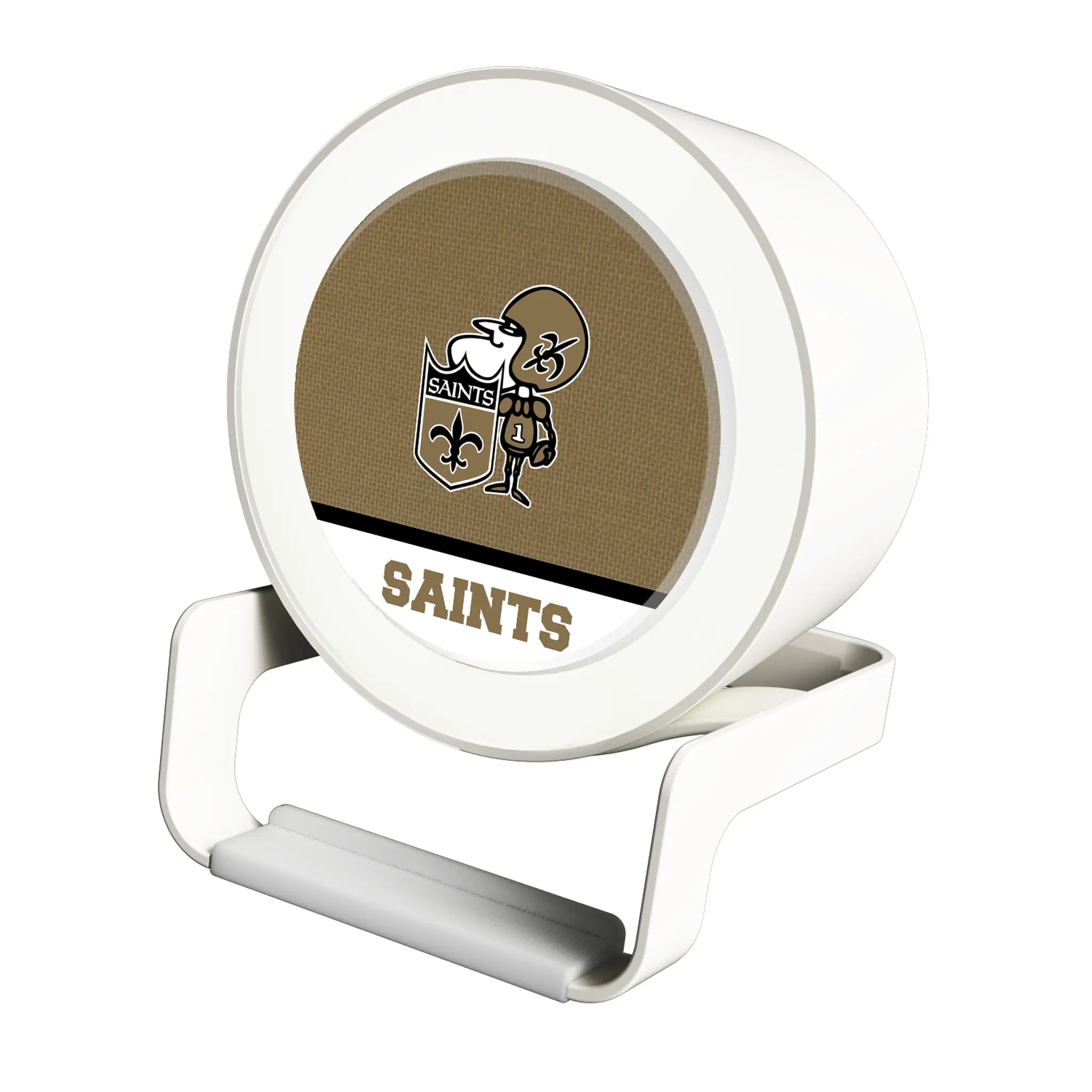 New Orleans Saints Historic Collection Endzone Solid Night Light Charger and Bluetooth Speaker