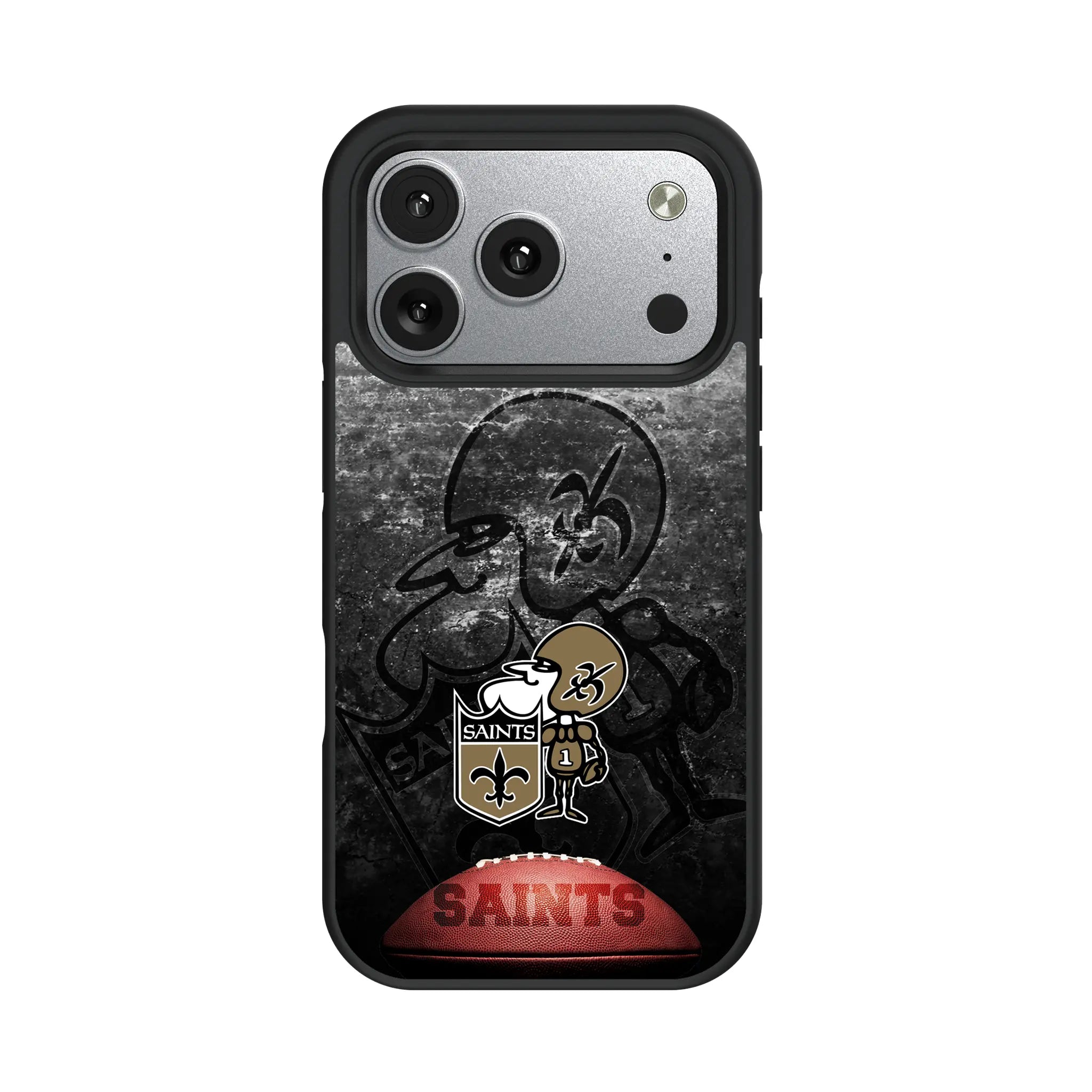 New Orleans Saints Historic Collection Legendary iPhone Bump Phone Case for Apple iPhone#Device_iPhone 17 Pro