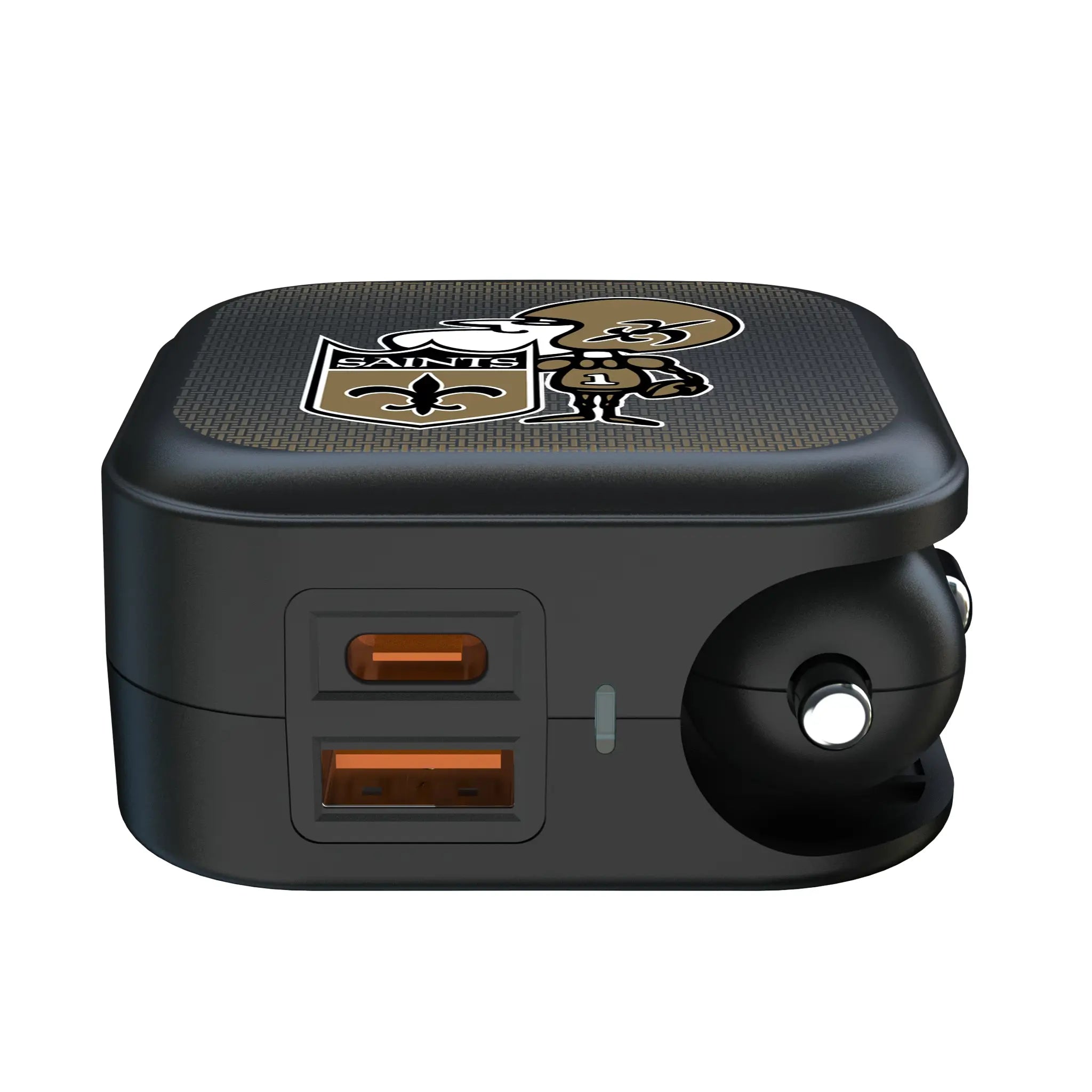 New Orleans Saints Historic Collection Linen 2 in 1 USB A/C Charger