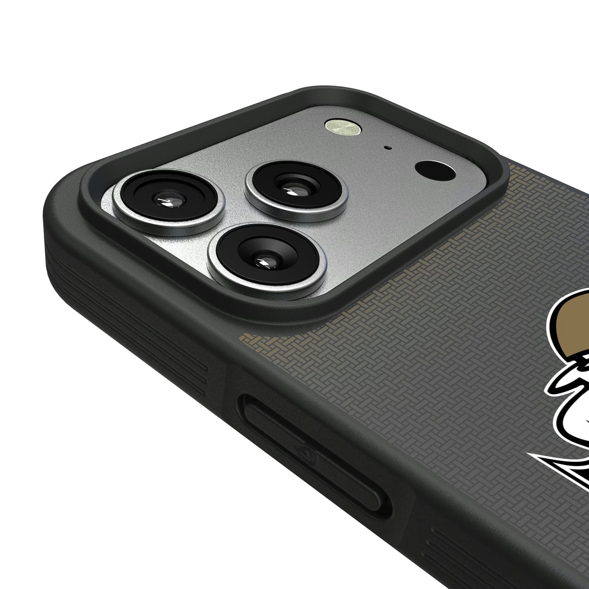 New Orleans Saints Historic Collection Linen iPhone Bump Phone Case for Apple iPhone - Detail#Device_iPhone 17 Pro