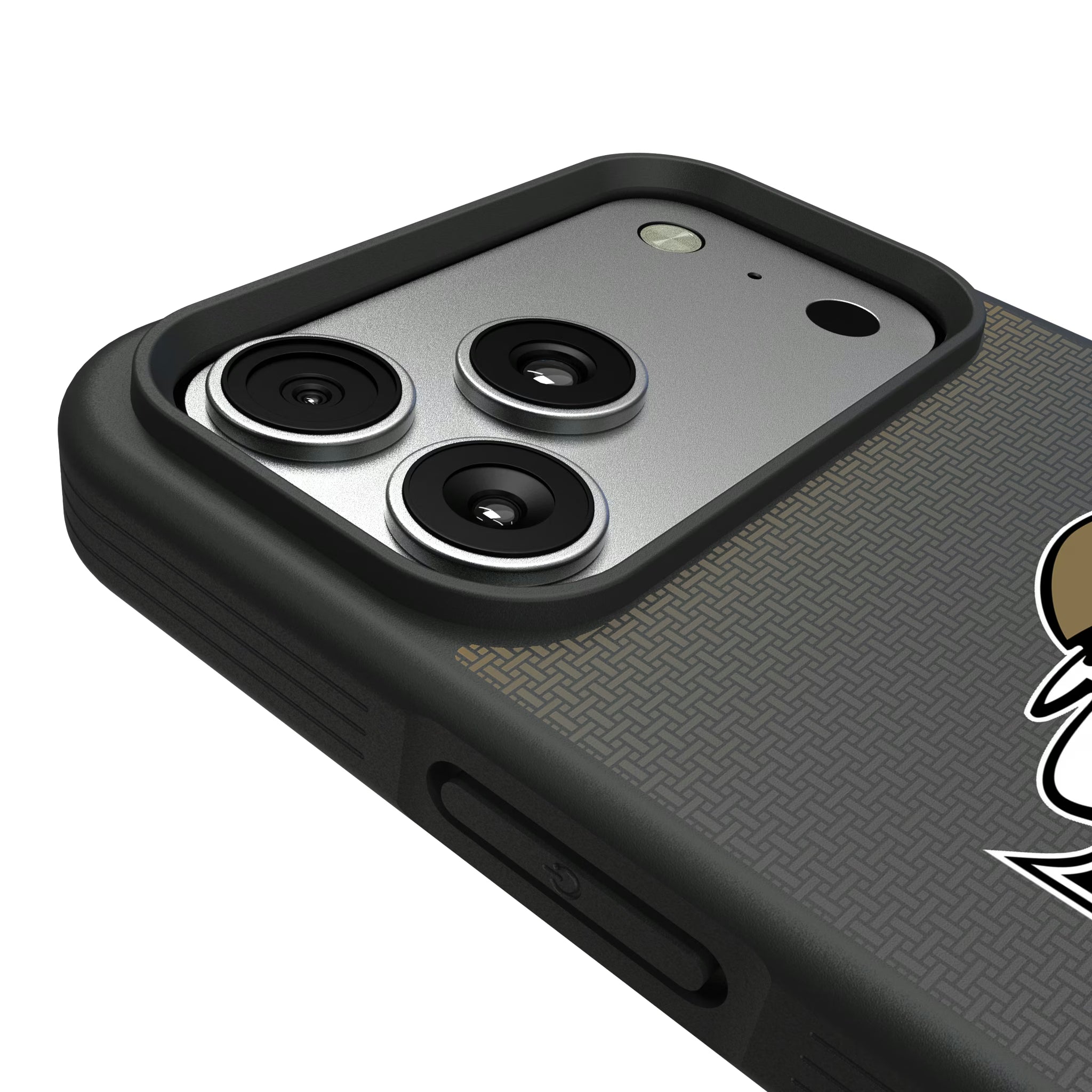 New Orleans Saints Historic Collection Linen iPhone Bump Phone Case for Apple iPhone - Detail#Device_iPhone 17 Pro Max