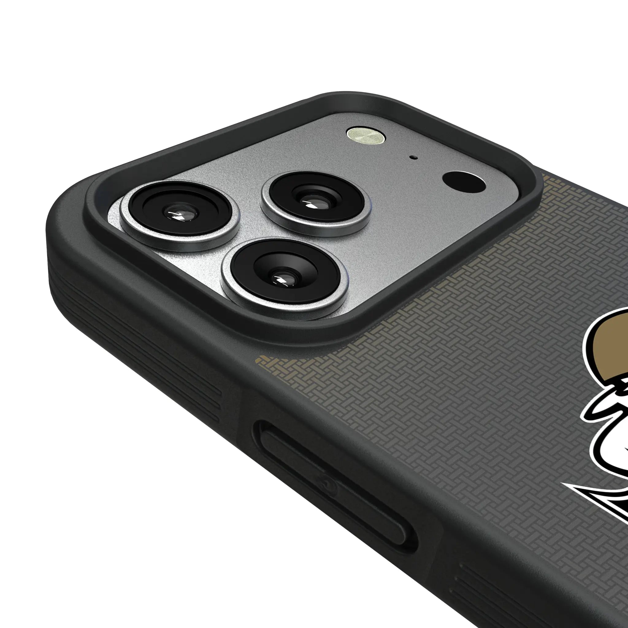 New Orleans Saints Historic Collection Linen iPhone Bump Phone Case for Apple iPhone - Detail#Device_iPhone 17 Pro