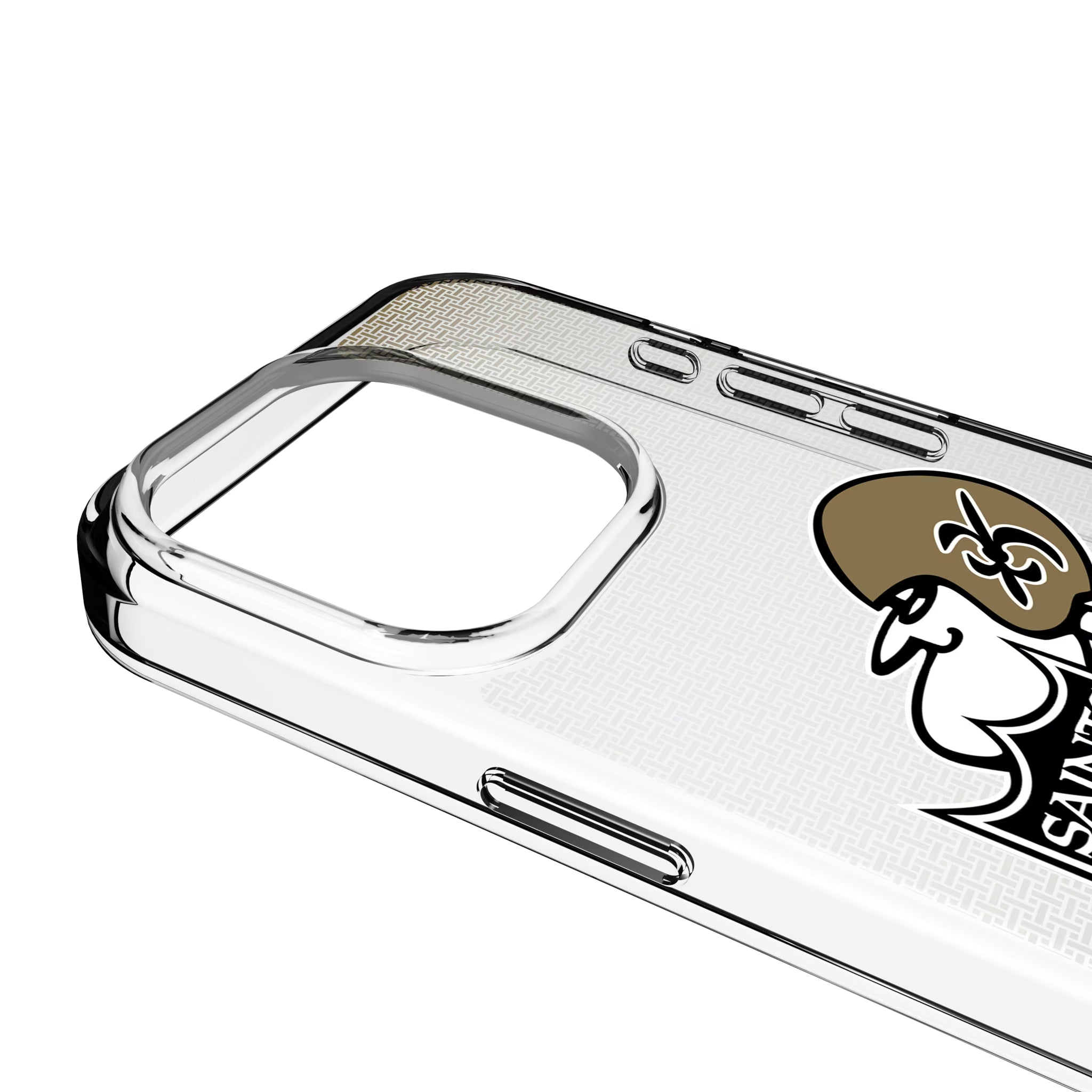 New Orleans Saints Historic Collection Linen iPhone Clear Phone Case for Apple iPhone - Detail
