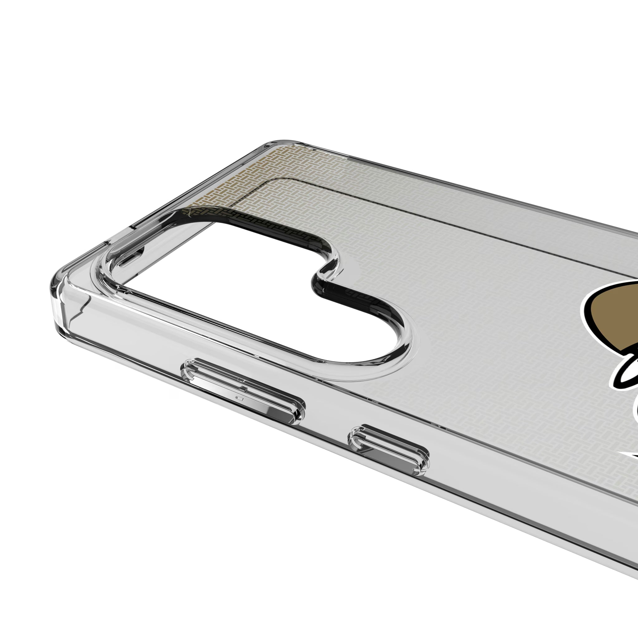 New Orleans Saints Historic Collection Linen Galaxy Clear Phone Case for Samsung Galaxy - Detail