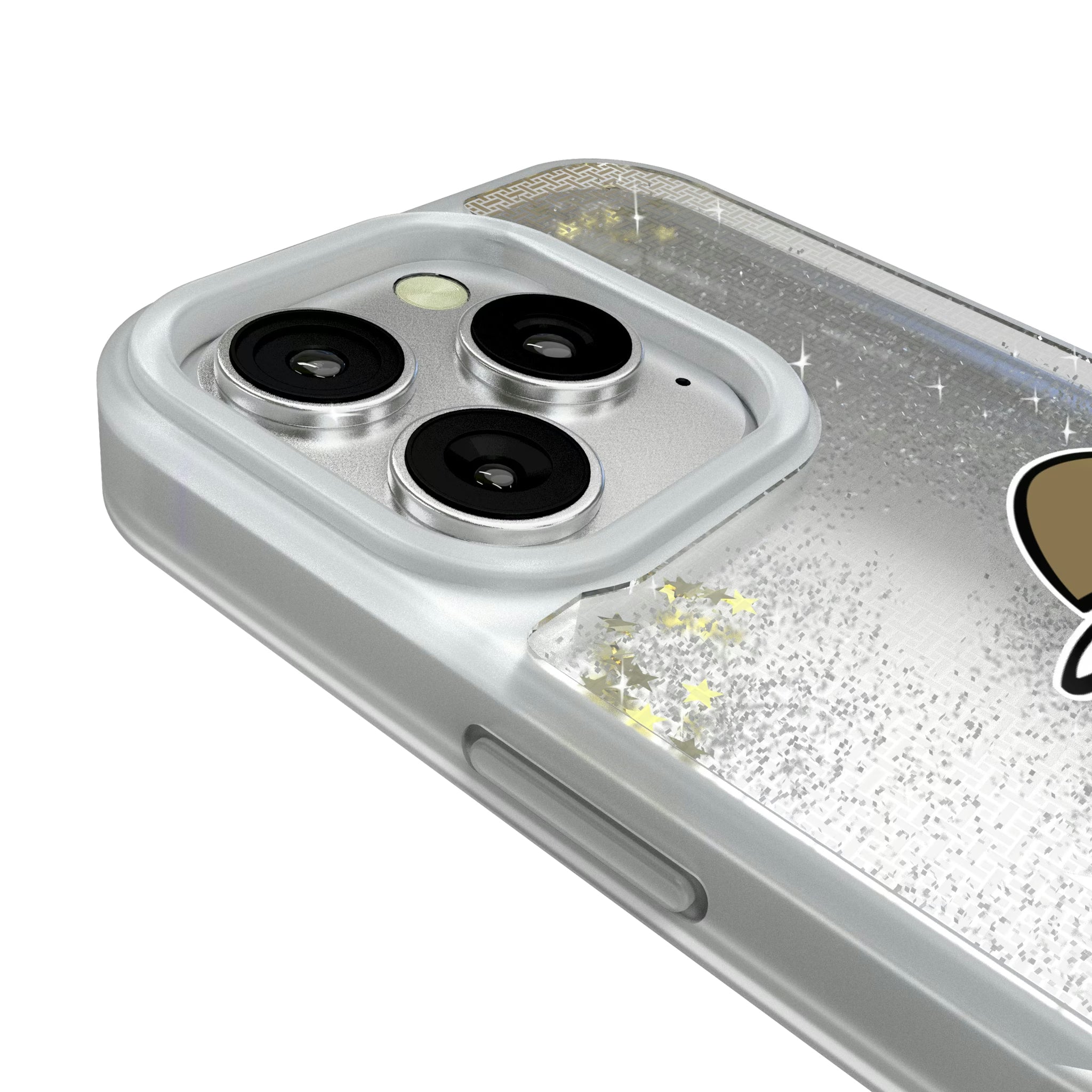 New Orleans Saints Historic Collection Linen iPhone Glitter Phone Case for Apple iPhone - Detail#Device_iPhone 16 Pro