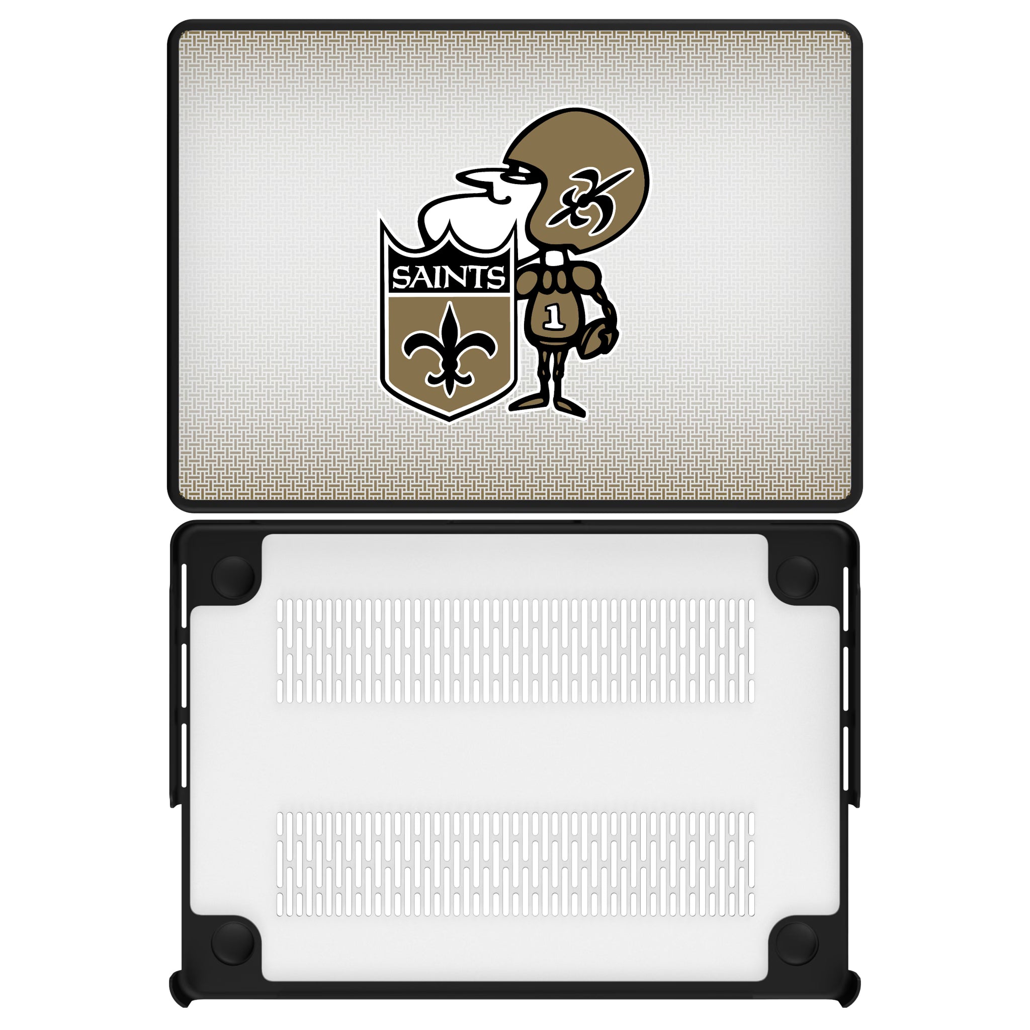 New Orleans Saints Historic Collection Linen MacBook Laptop Case for Apple MacBook#Device_MacBook Pro (14-inch, 2021) / MacBook Pro (14-inch, 2023) / MacBook Pro (14-inch, 2024)