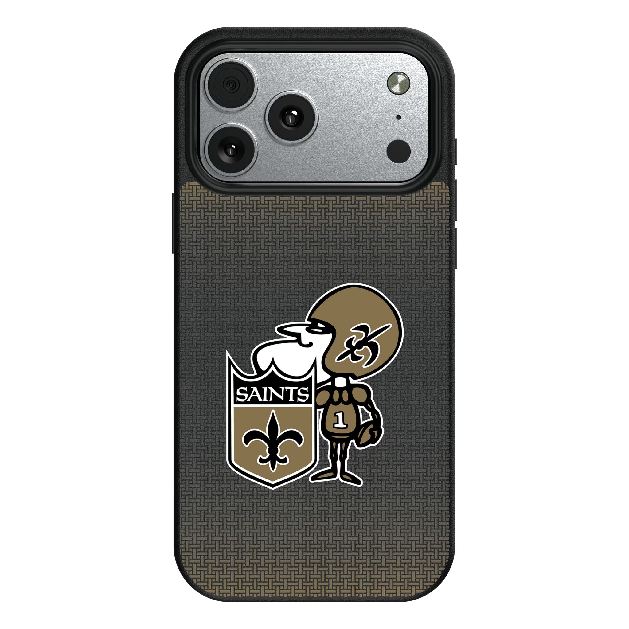 New Orleans Saints Historic Collection Linen iPhone MagSafe Compatible Phone Case for Apple iPhone#Device_iPhone 17 Pro Max