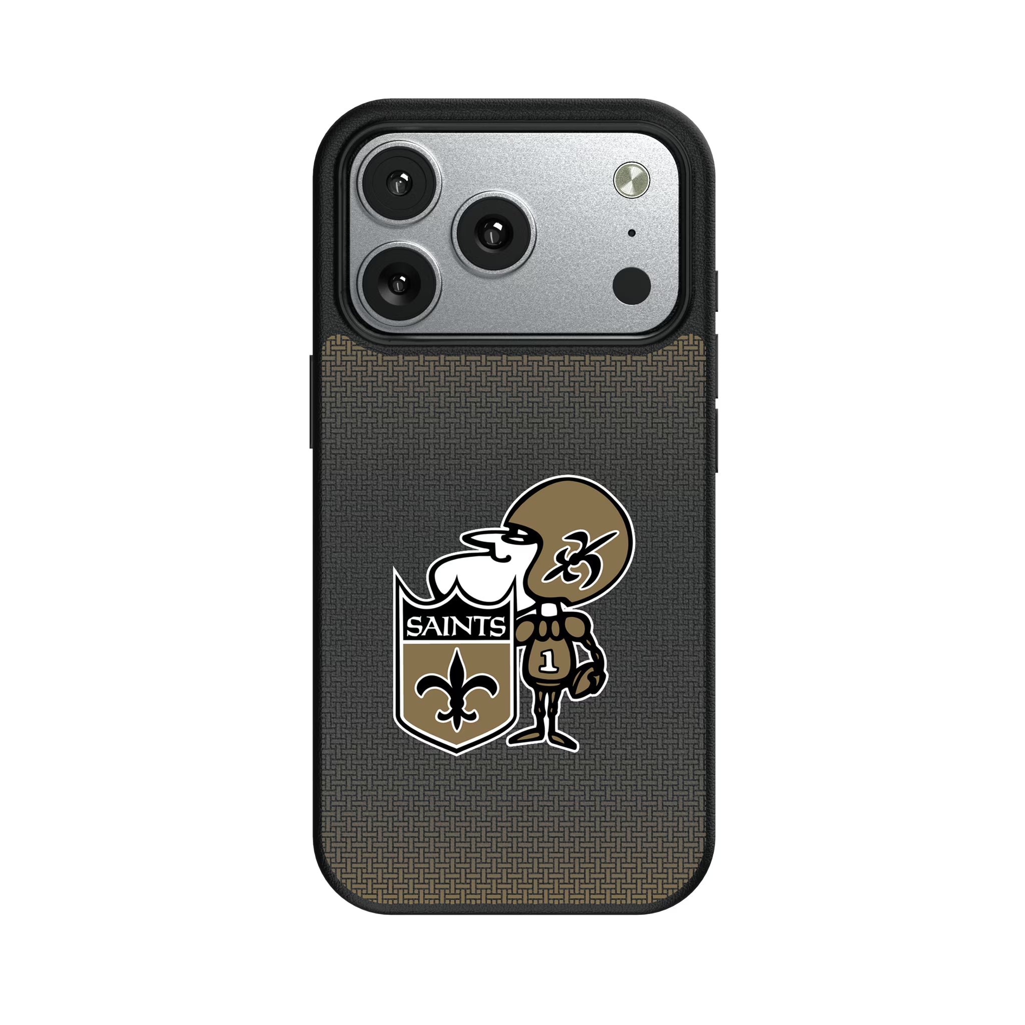 New Orleans Saints Historic Collection Linen iPhone MagSafe Compatible Phone Case for Apple iPhone#Device_iPhone 17 Pro
