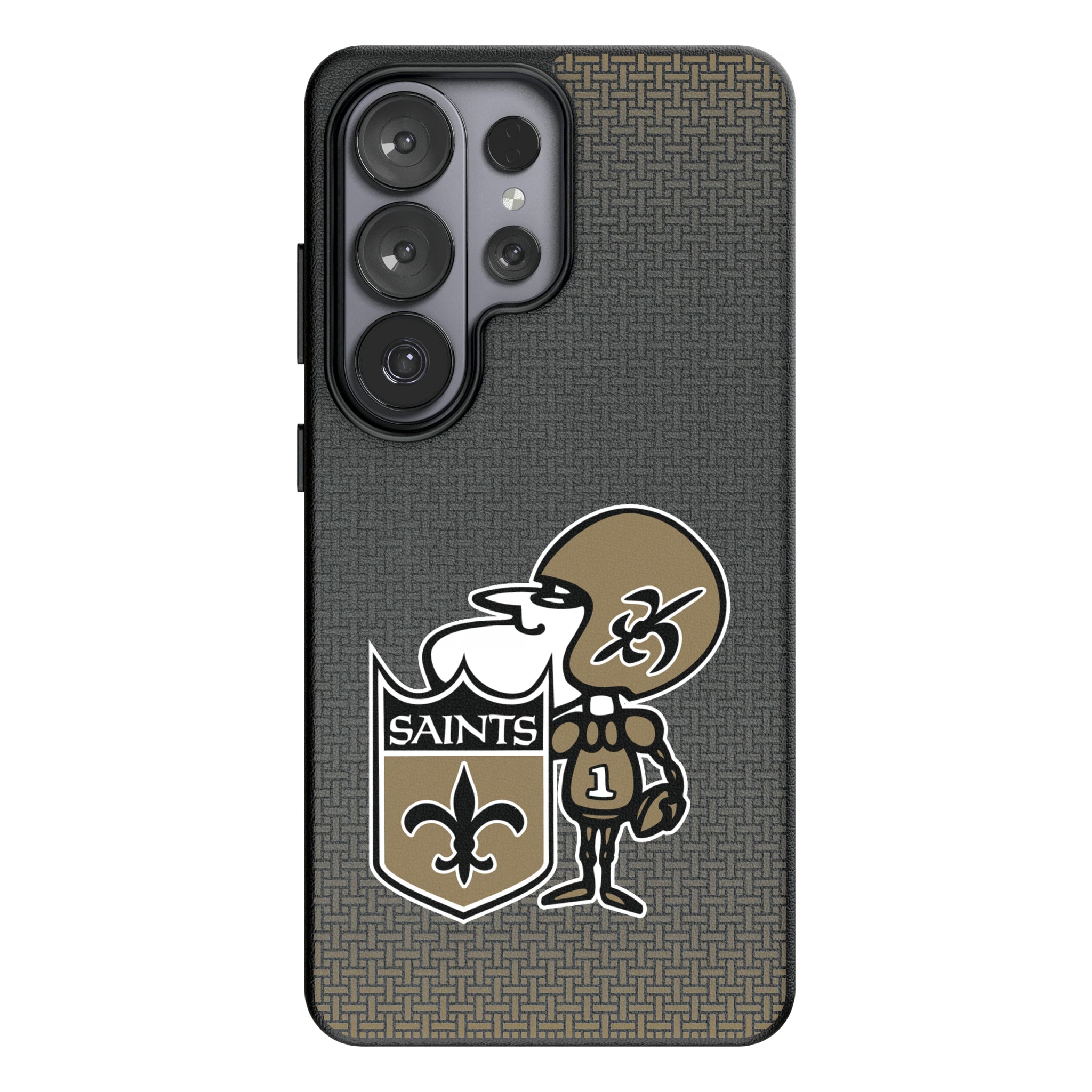 New Orleans Saints Historic Collection Linen Galaxy MagSafe Compatible Phone Case for Samsung Galaxy#Device_Galaxy S26 Ultra