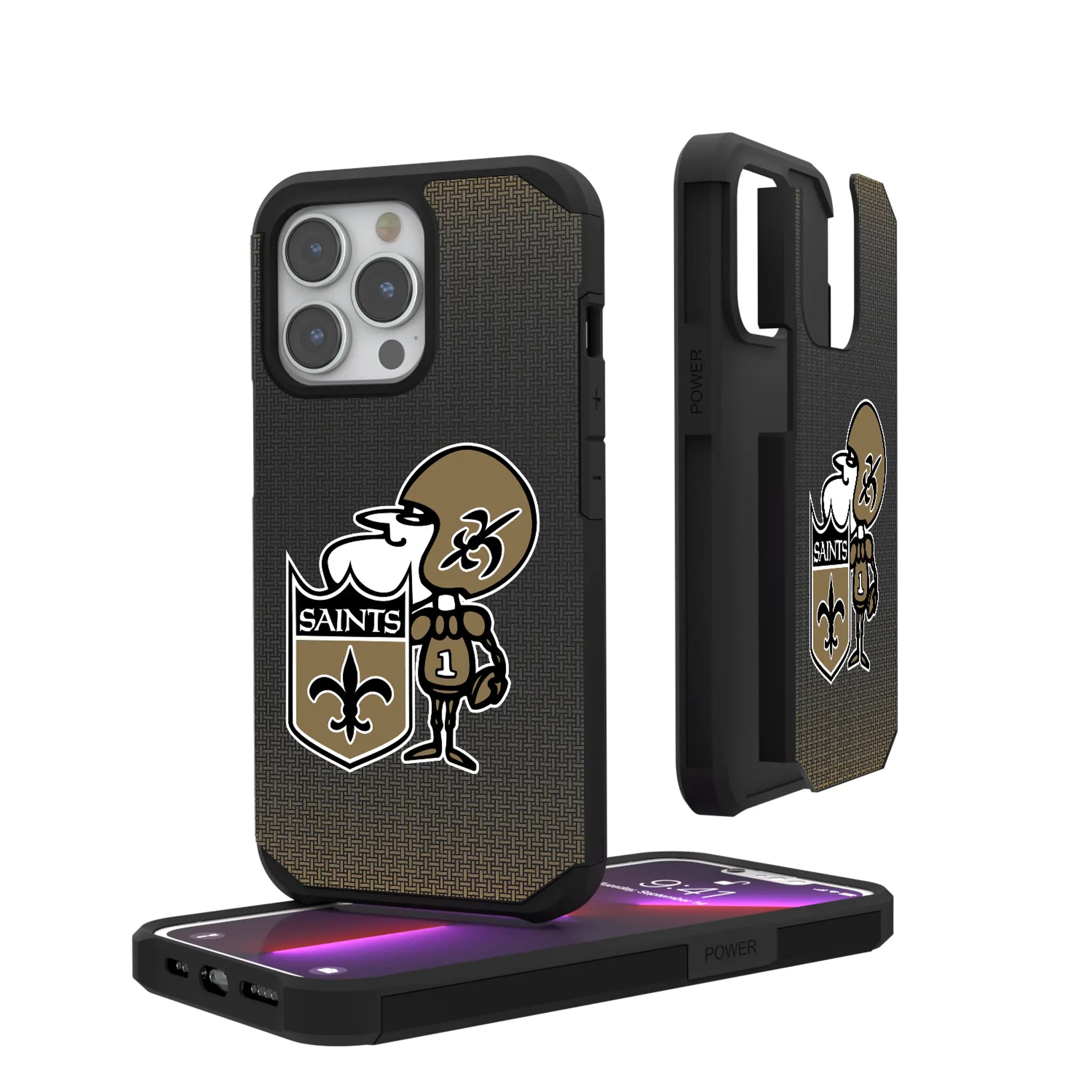 New Orleans Saints Historic Collection Linen iPhone Rugged Phone Case for Apple iPhone