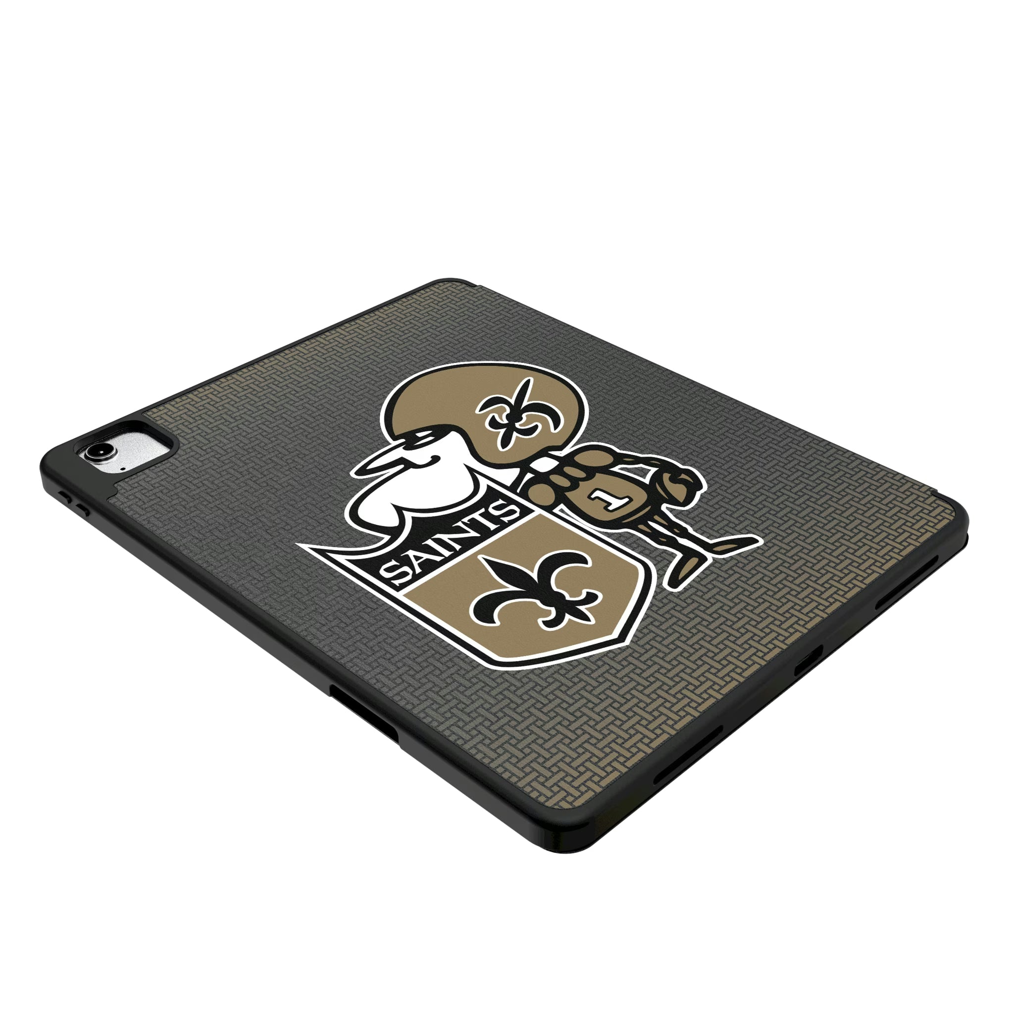 New Orleans Saints Historic Collection Linen iPad Tablet Case for Apple iPad - Isometric View