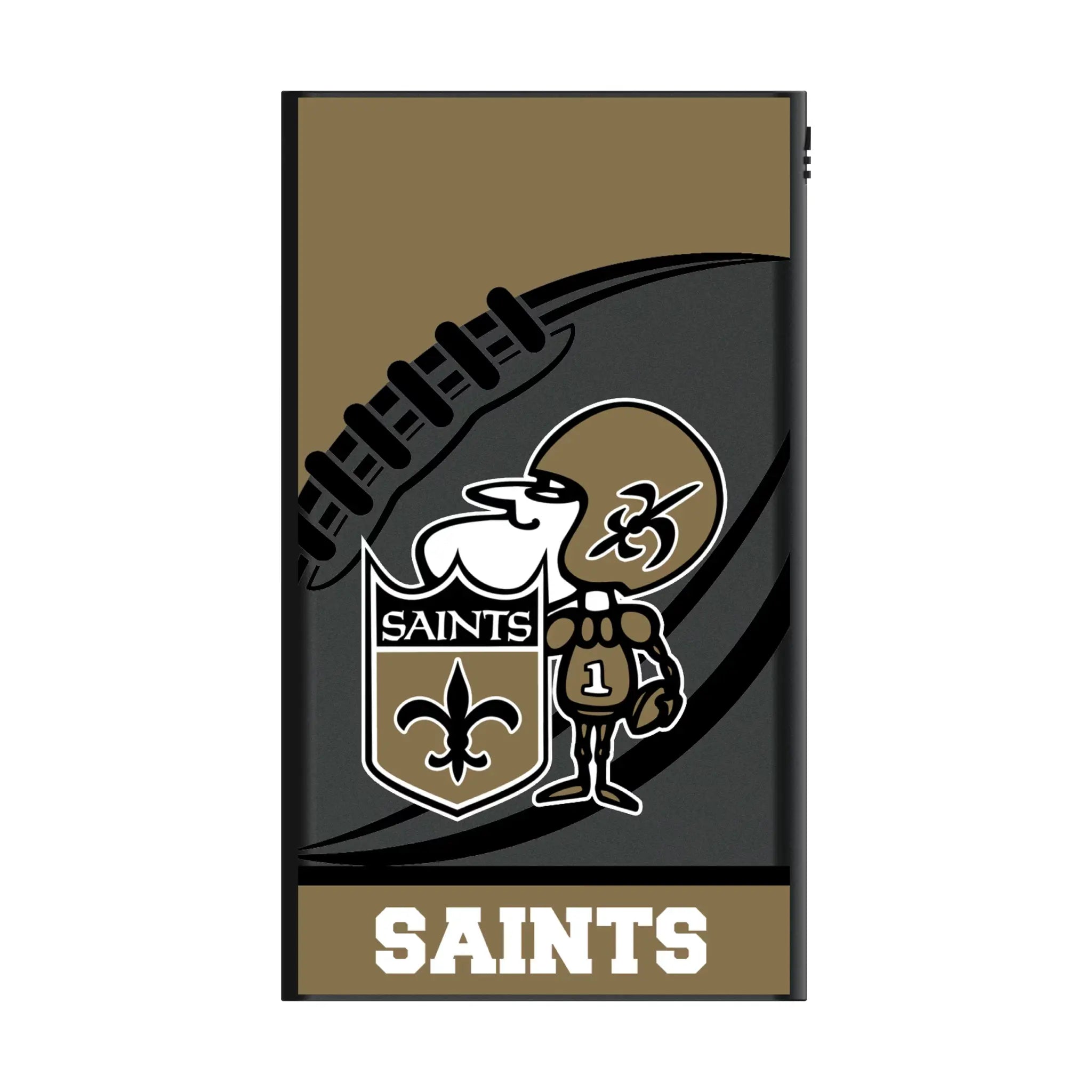 New Orleans Saints Historic Collection Passtime 5000mAh Flat Power Bank