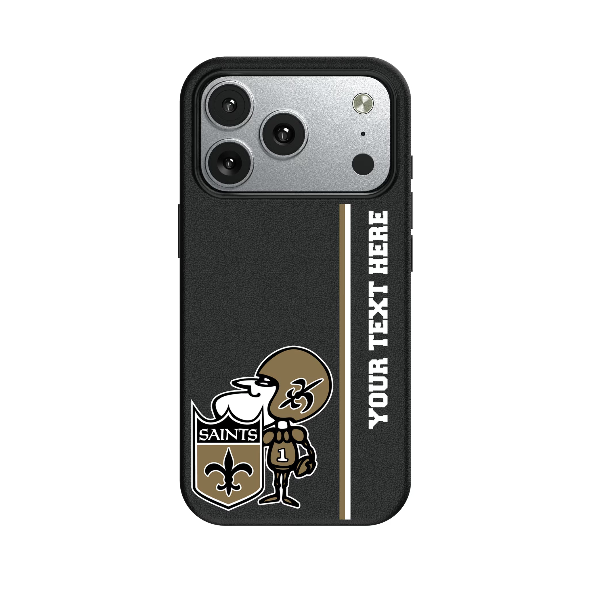 New Orleans Saints Historic Collection Personalized Sidebard iPhone MagSafe Compatible Phone Case for Apple iPhone#Device_iPhone 17 Pro