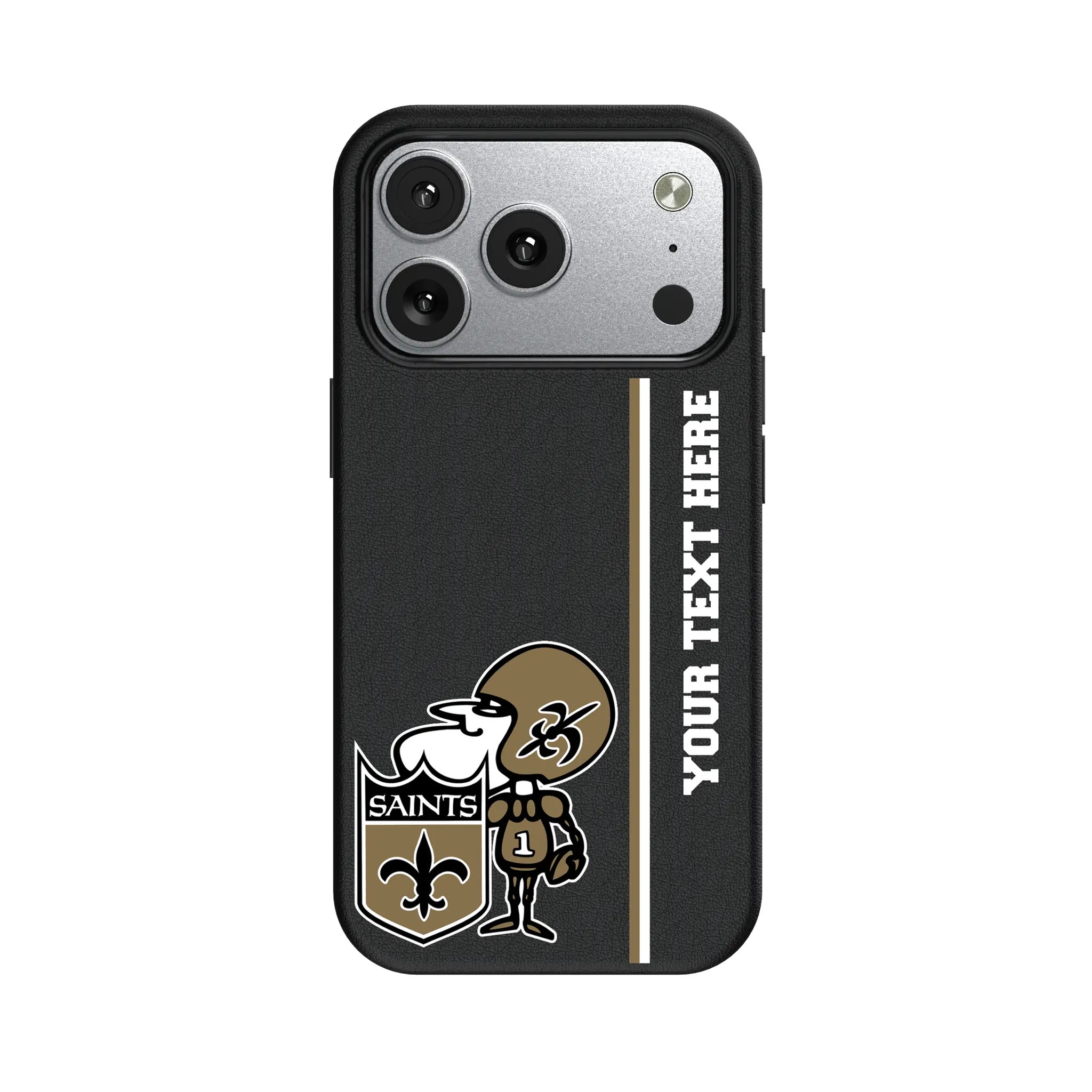 New Orleans Saints Historic Collection Personalized Sidebard iPhone MagSafe Compatible Phone Case for Apple iPhone#Device_iPhone 17 Pro
