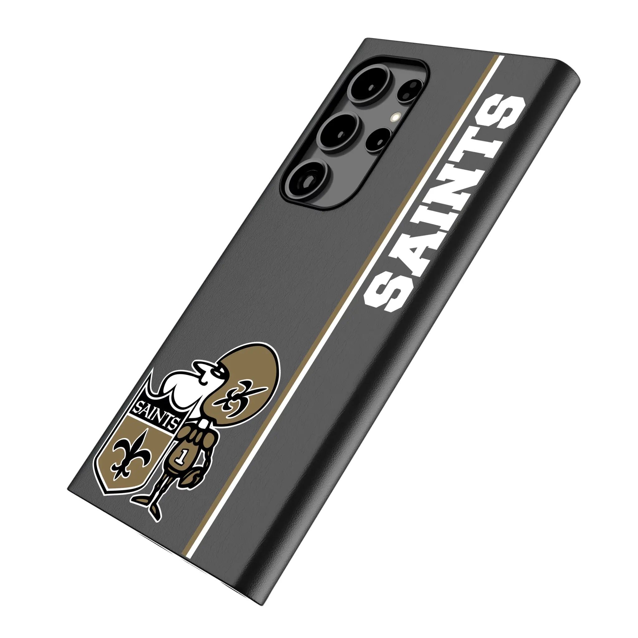 New Orleans Saints Historic Collection Sidebar Galaxy MagSafe Compatible Phone Case for Samsung Galaxy - Isometric View