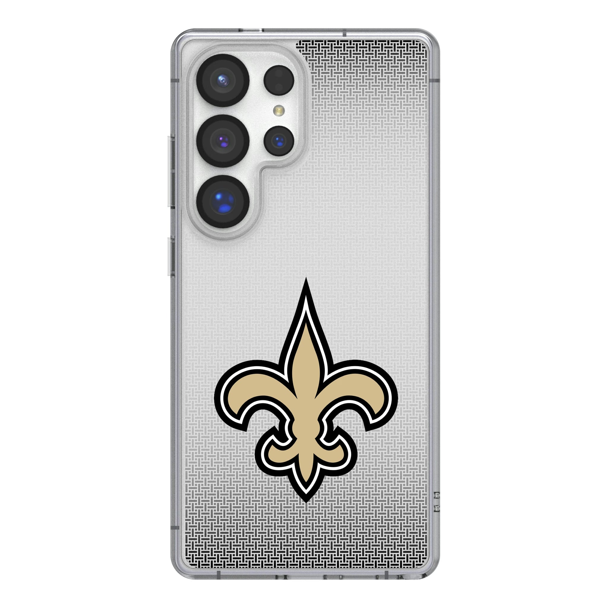 New Orleans Saints Linen Galaxy Clear Phone Case for Samsung Galaxy