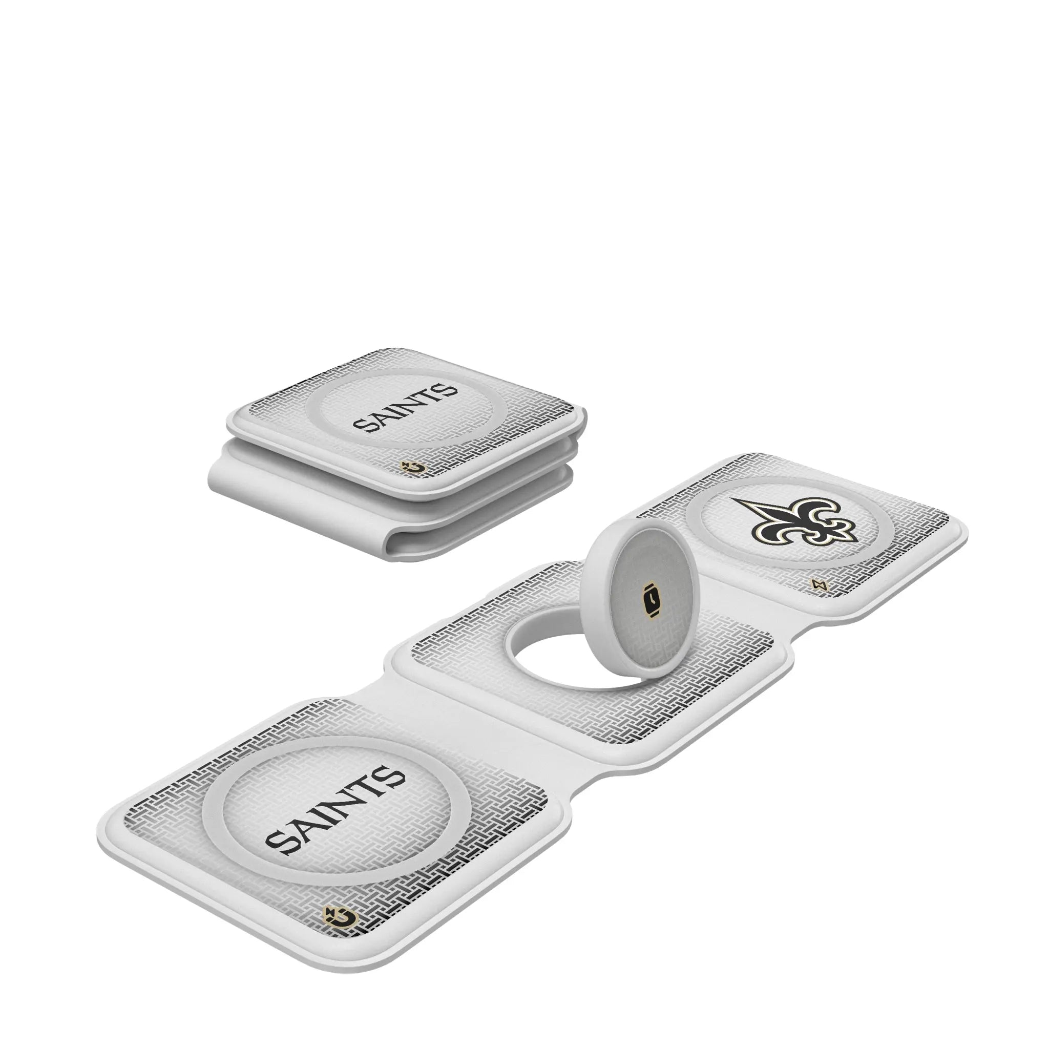 New Orleans Saints Linen Foldable 3 in 1 Charger