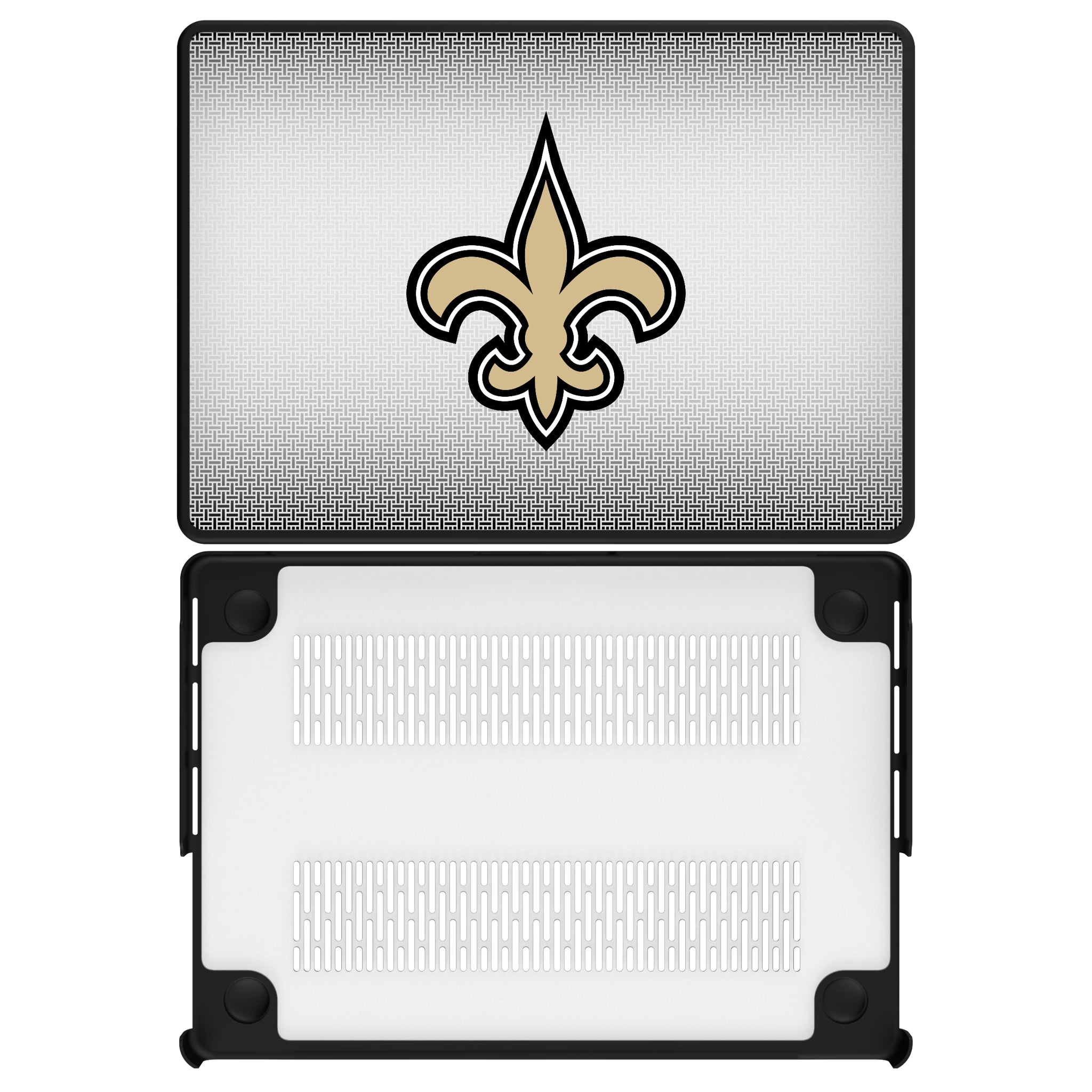 New Orleans Saints Linen MacBook Laptop Case for Apple MacBook#Device_MacBook Pro (14-inch, 2021) / MacBook Pro (14-inch, 2023) / MacBook Pro (14-inch, 2024)
