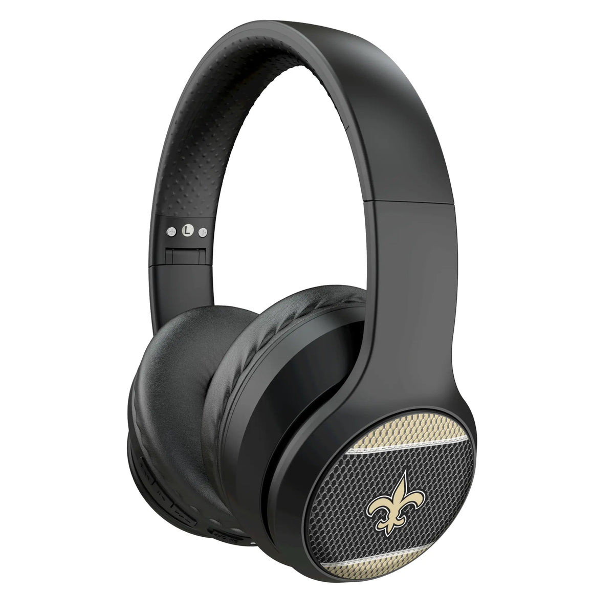 New Orleans Saints Mesh Wireless Over-Ear Headphones With Case