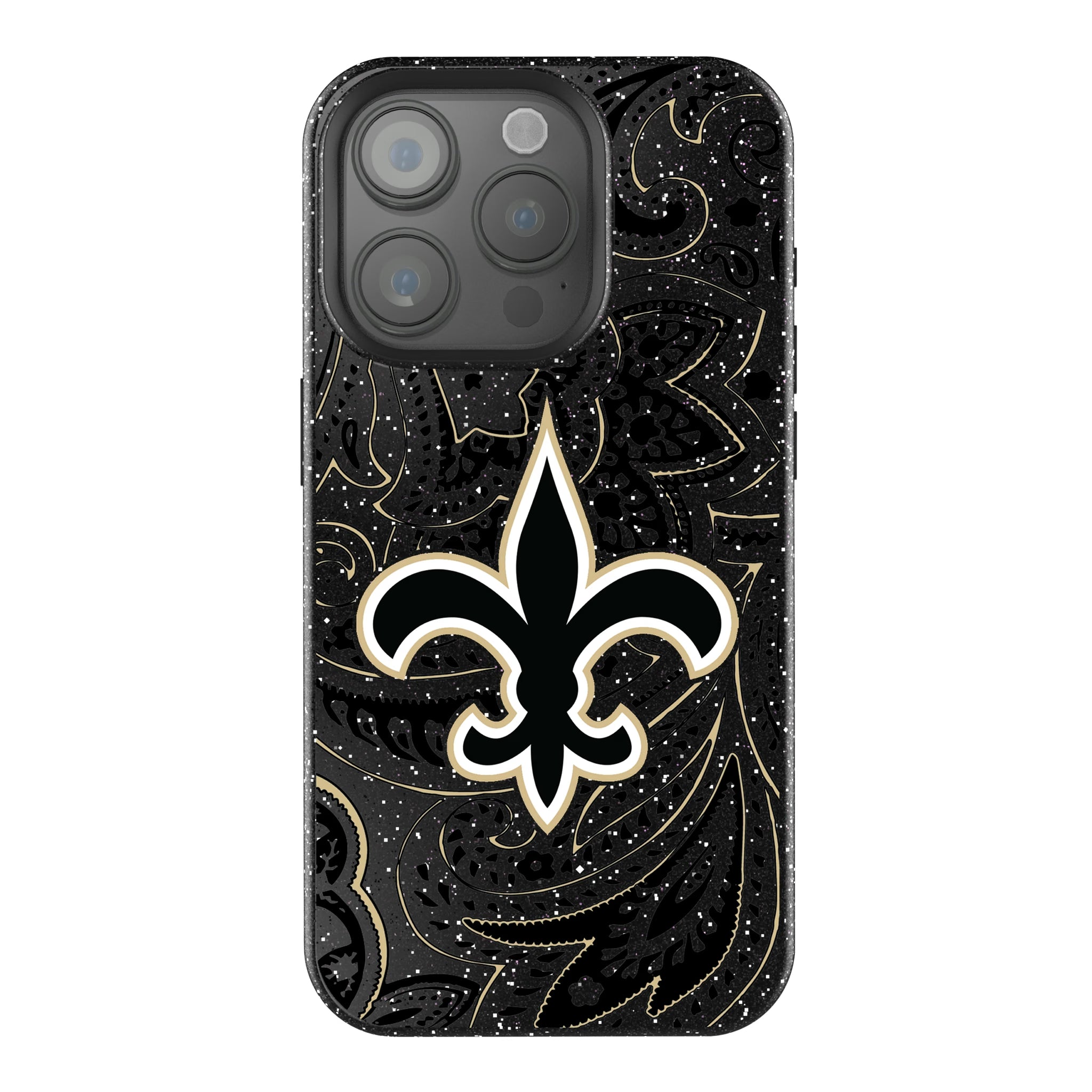 New Orleans Saints Paisley iPhone Bling Phone Case for Apple iPhone