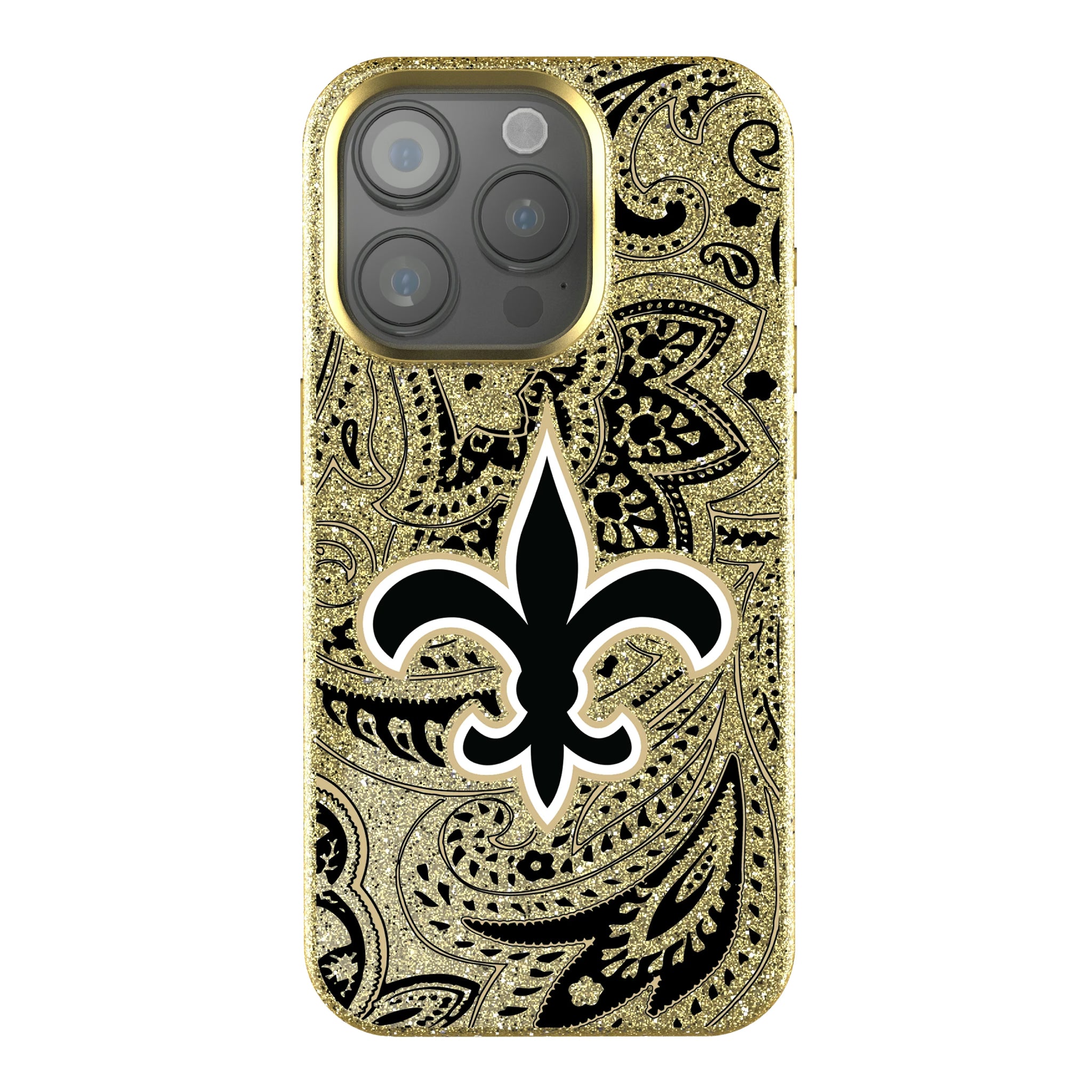 New Orleans Saints Paisley iPhone Bling Phone Case for Apple iPhone