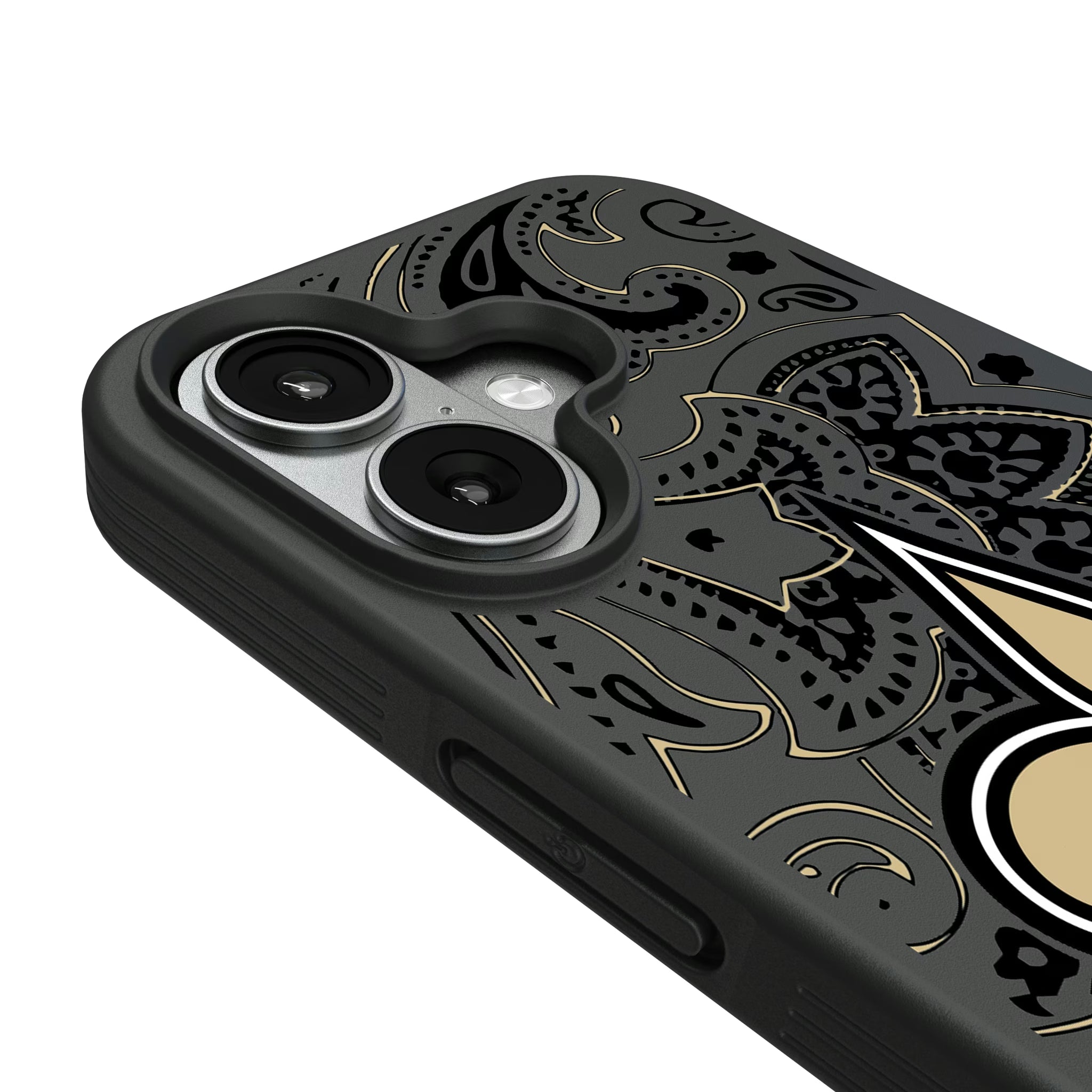 New Orleans Saints Paisley iPhone Bump Phone Case for Apple iPhone - Detail#Device_iPhone 17