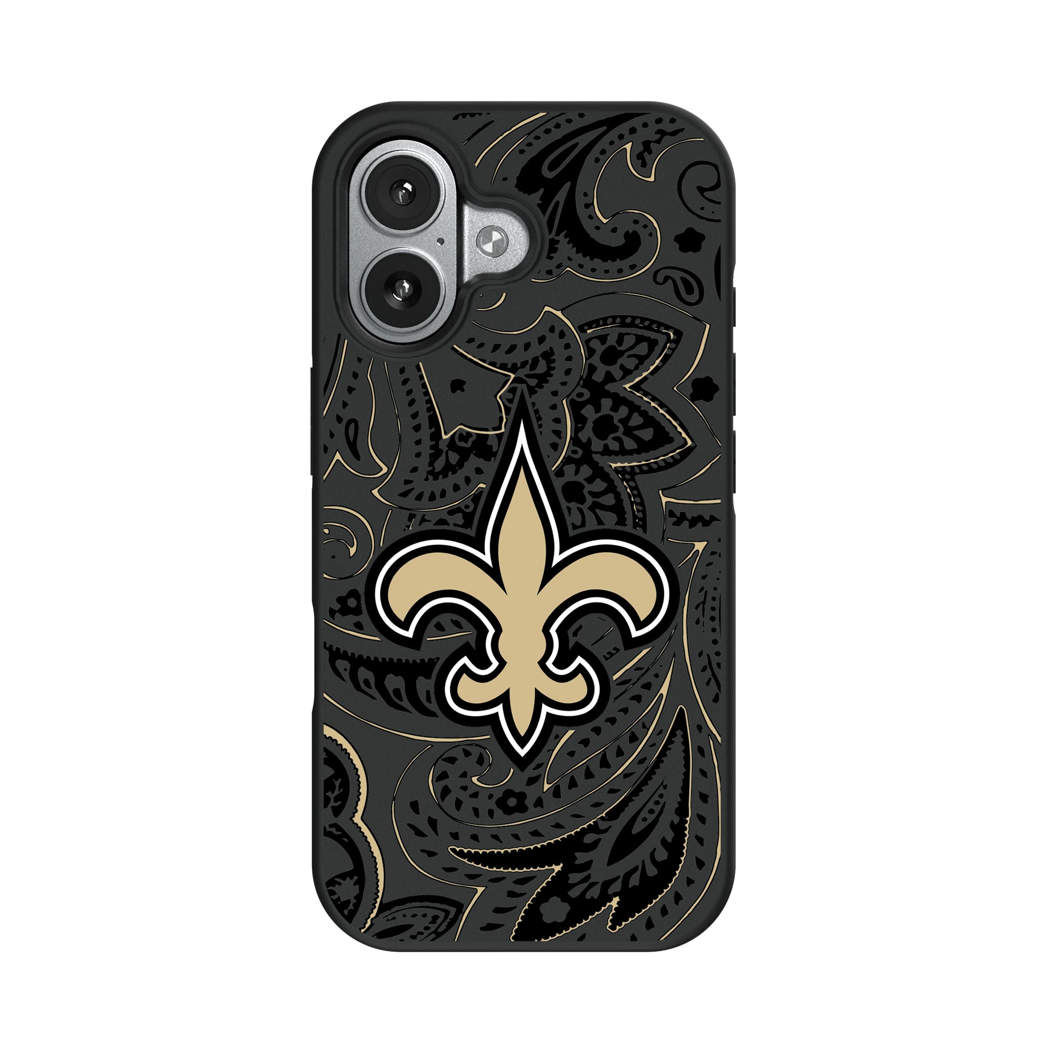 New Orleans Saints Paisley iPhone Bump Phone Case for Apple iPhone#Device_iPhone 17